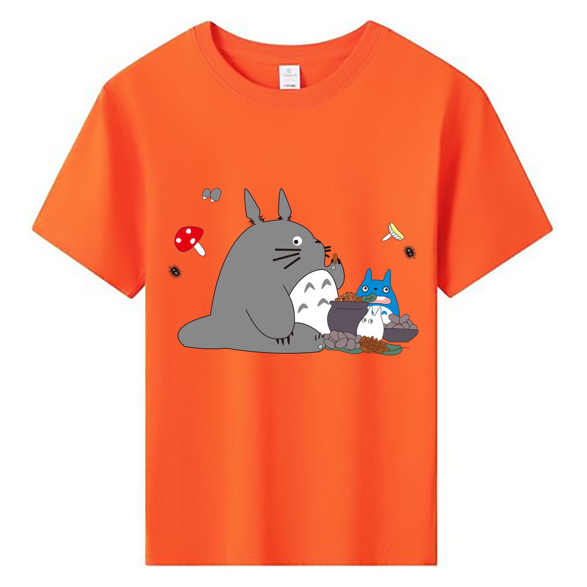 （画像用） となりのトトロ 草壁メイ 草壁サツキ My Neighbor Totoro Satsuki Kusakabe Mei Kusakabe 綿100％キッズTシャツ（フロントプリント）