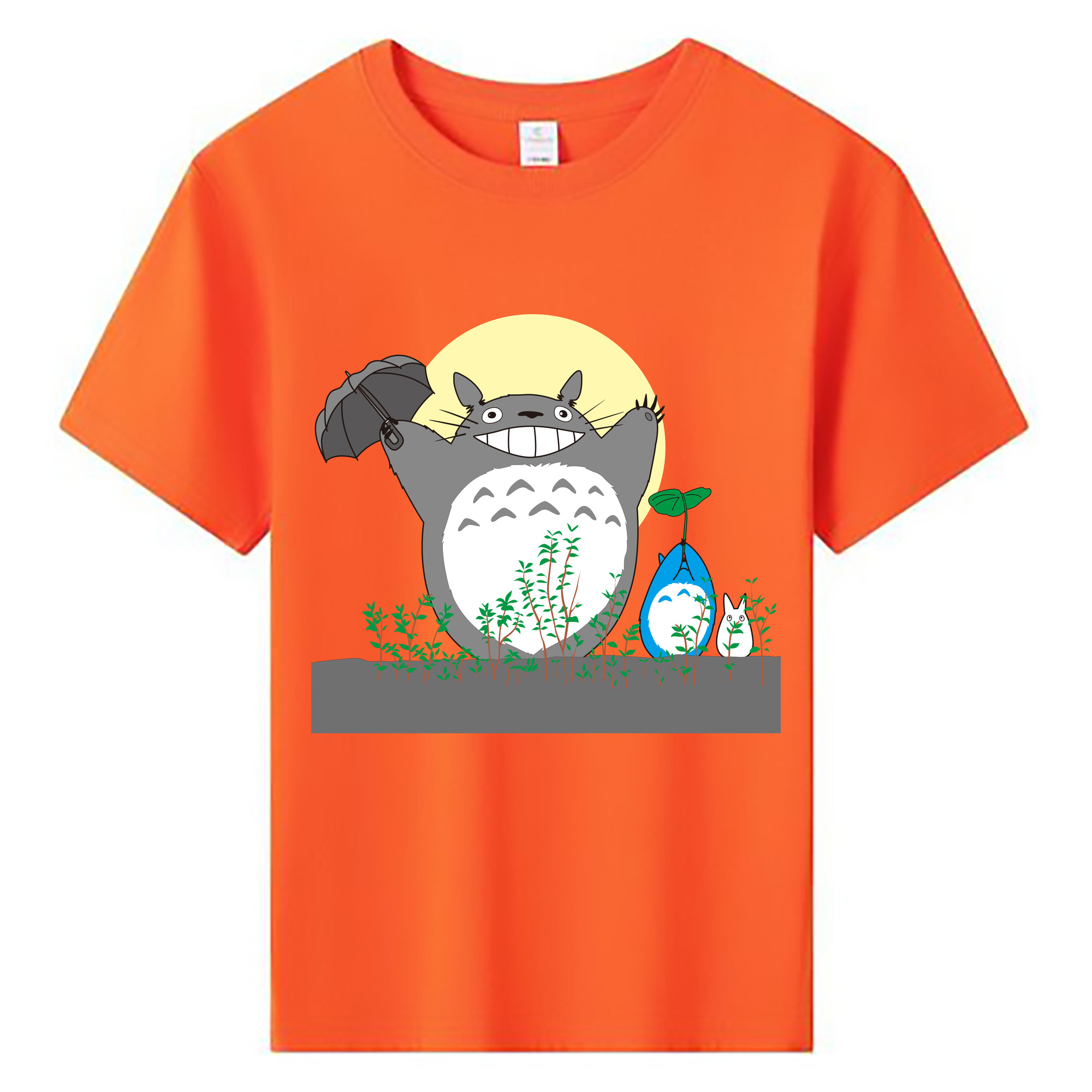 （画像用） となりのトトロ 草壁メイ 草壁サツキ My Neighbor Totoro Satsuki Kusakabe Mei Kusakabe 綿100％キッズTシャツ（フロントプリント）