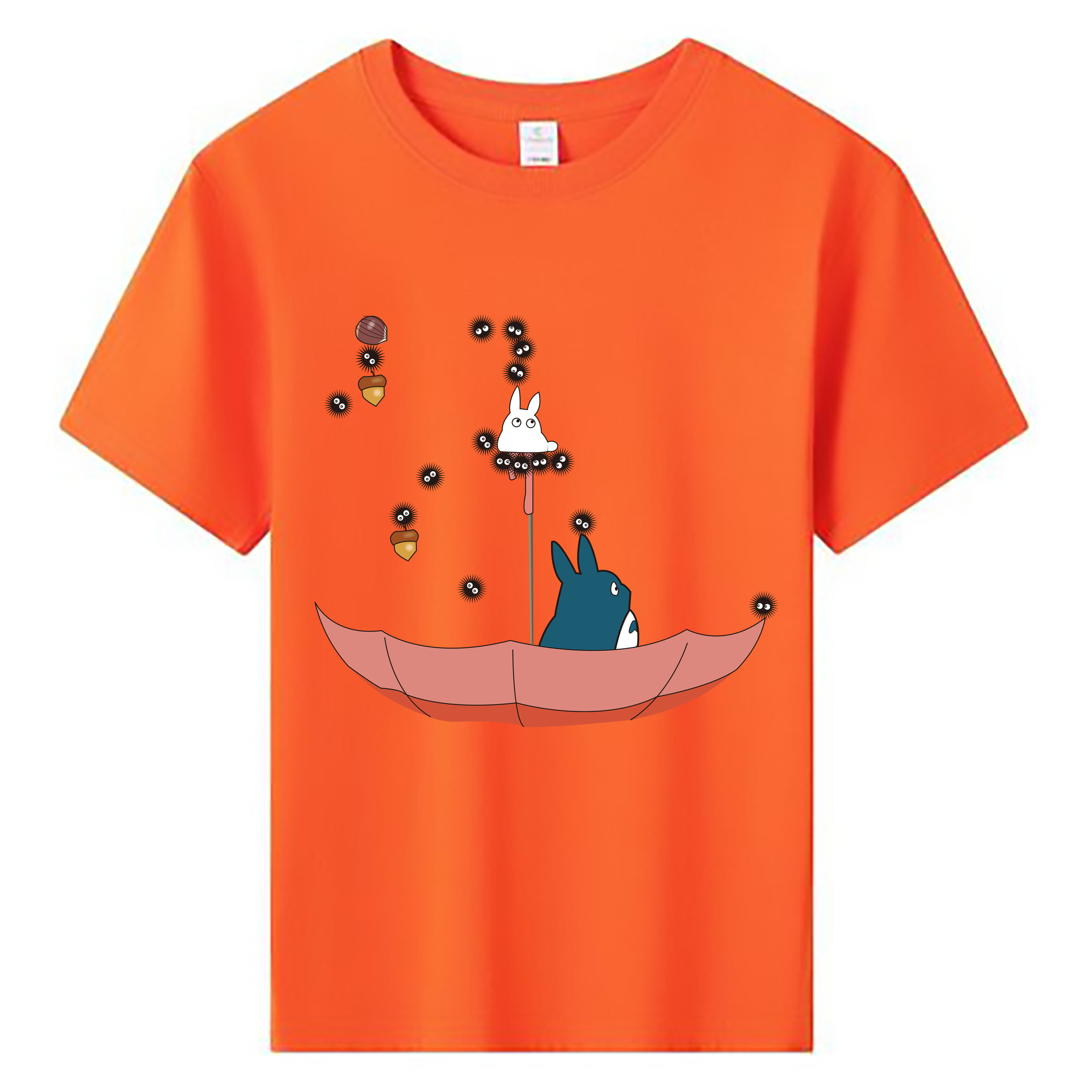（画像用） となりのトトロ 草壁メイ 草壁サツキ My Neighbor Totoro Satsuki Kusakabe Mei Kusakabe 綿100％キッズTシャツ（フロントプリント）