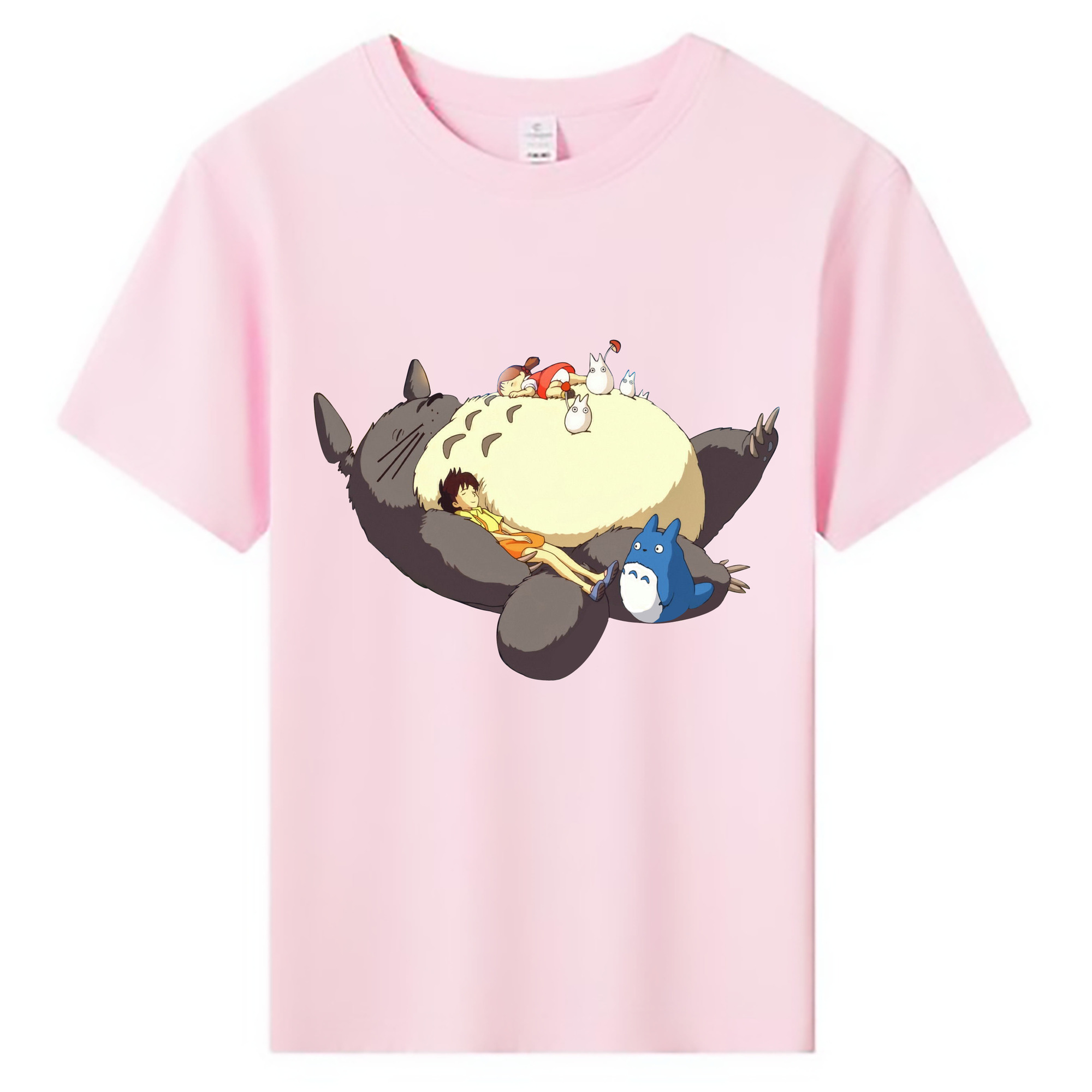 （画像用） となりのトトロ 草壁メイ 草壁サツキ My Neighbor Totoro Satsuki Kusakabe Mei Kusakabe 綿100％キッズTシャツ（フロントプリント）
