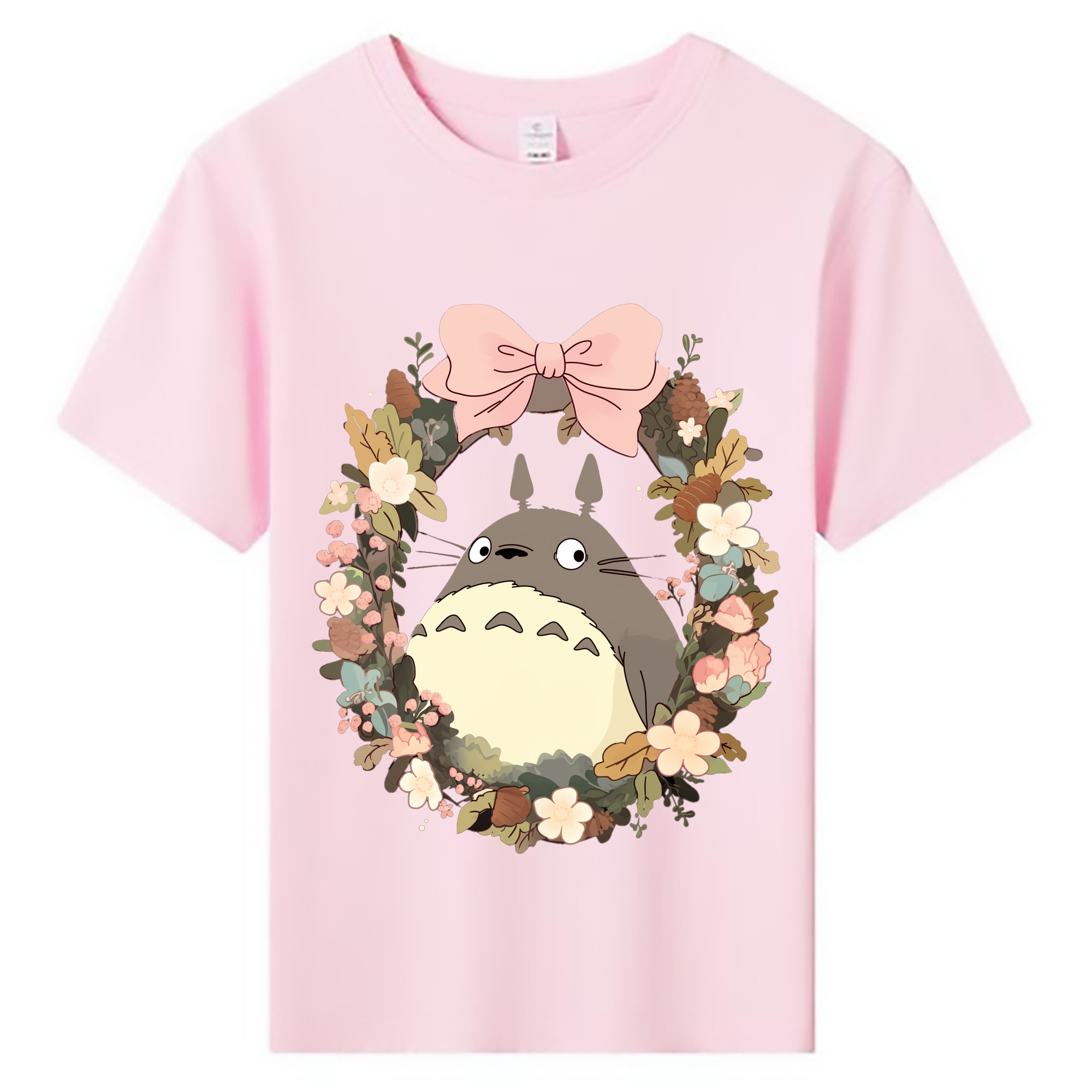 （画像用） となりのトトロ 草壁メイ 草壁サツキ My Neighbor Totoro Satsuki Kusakabe Mei Kusakabe 綿100％キッズTシャツ（フロントプリント）