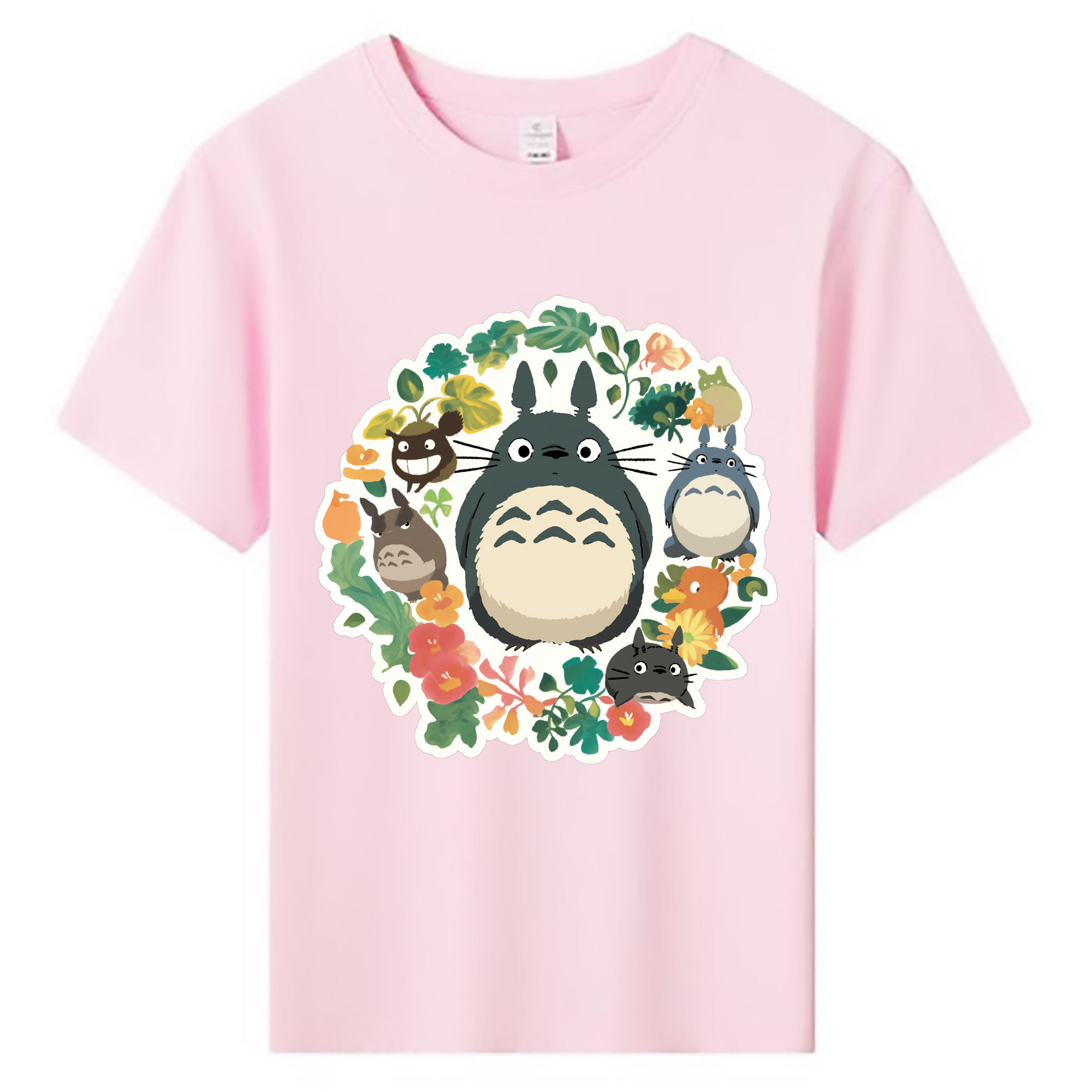（画像用） となりのトトロ 草壁メイ 草壁サツキ My Neighbor Totoro Satsuki Kusakabe Mei Kusakabe 綿100％キッズTシャツ（フロントプリント）