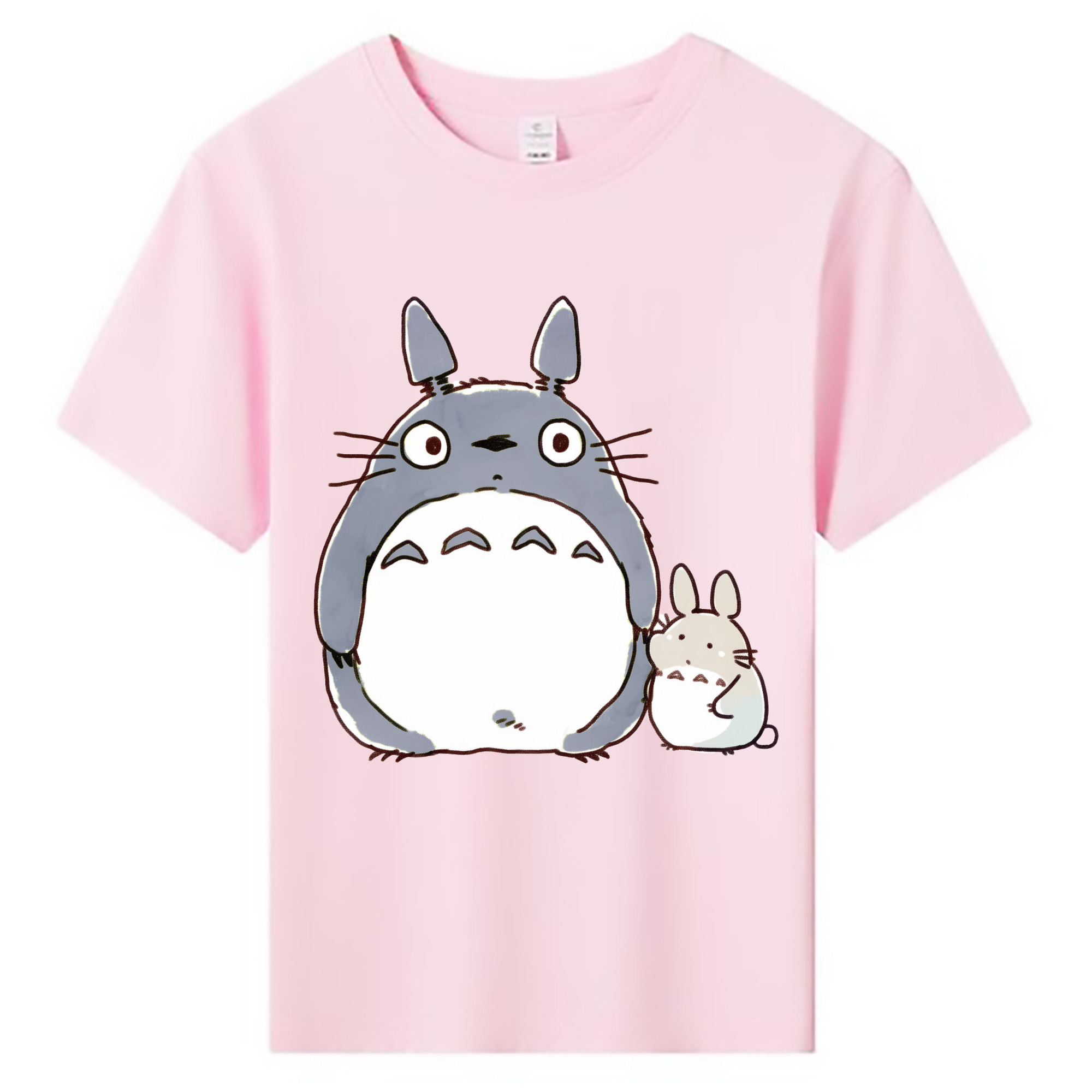 （画像用） となりのトトロ 草壁メイ 草壁サツキ My Neighbor Totoro Satsuki Kusakabe Mei Kusakabe 綿100％キッズTシャツ（フロントプリント）