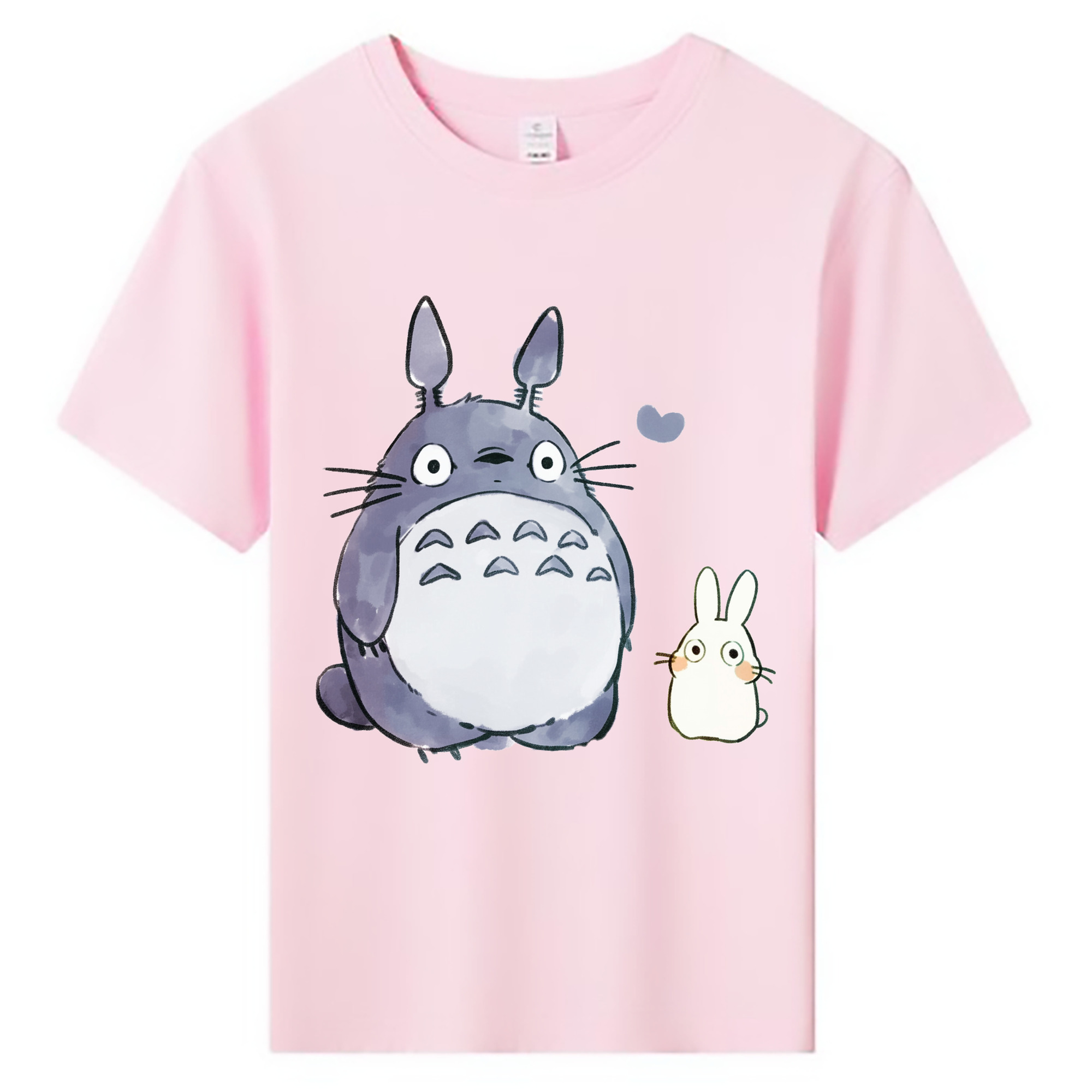 （画像用） となりのトトロ 草壁メイ 草壁サツキ My Neighbor Totoro Satsuki Kusakabe Mei Kusakabe 綿100％キッズTシャツ（フロントプリント）