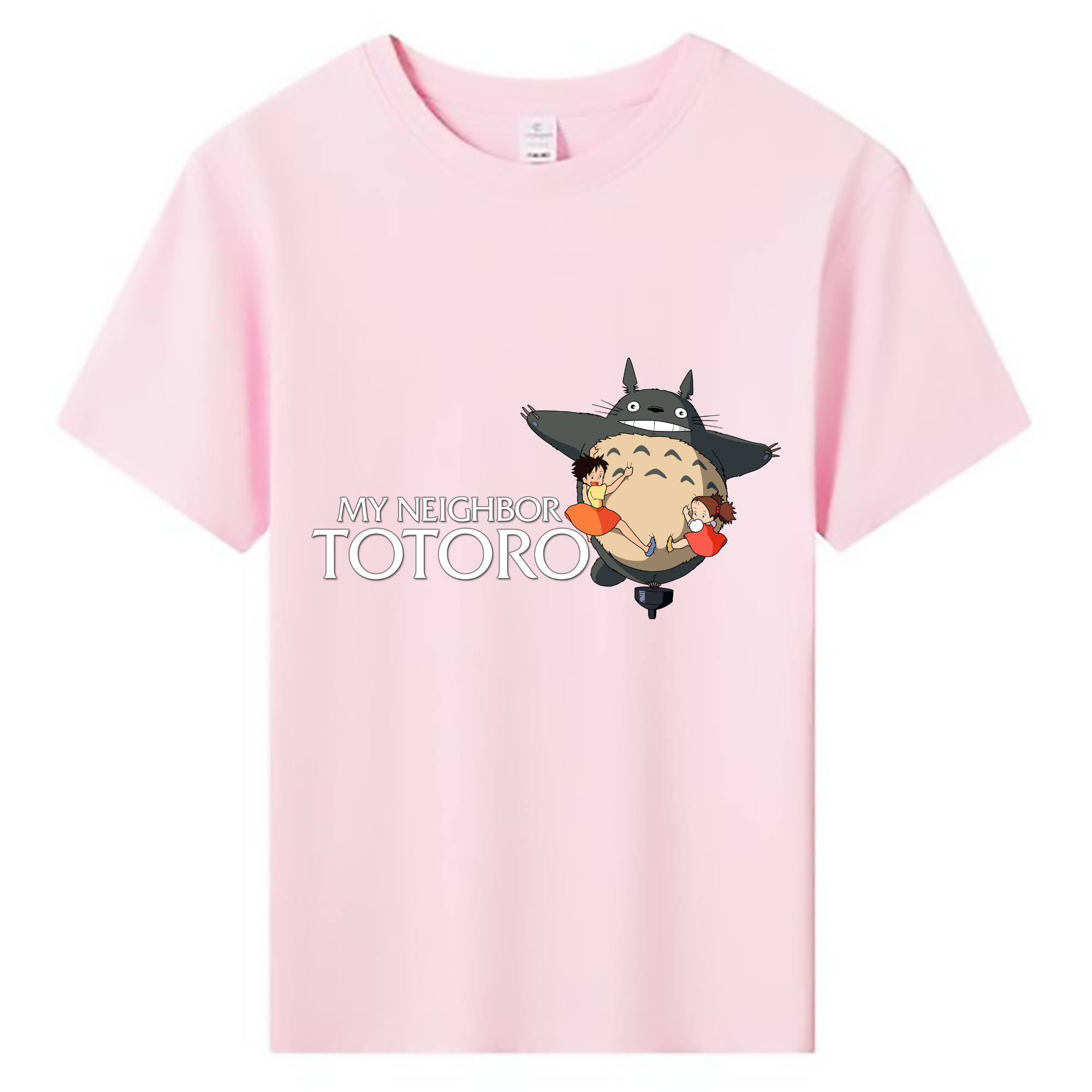 （画像用） となりのトトロ 草壁メイ 草壁サツキ My Neighbor Totoro Satsuki Kusakabe Mei Kusakabe 綿100％キッズTシャツ（フロントプリント）