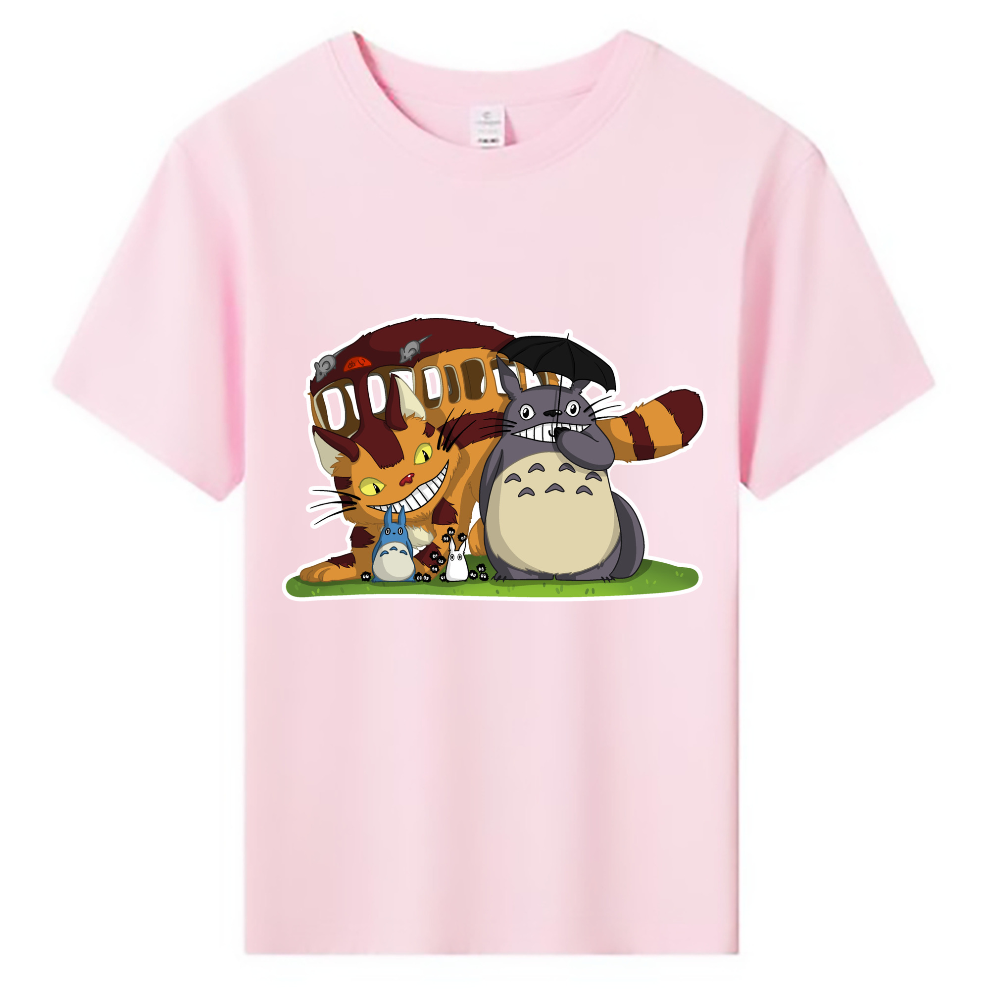 （画像用） となりのトトロ 草壁メイ 草壁サツキ My Neighbor Totoro Satsuki Kusakabe Mei Kusakabe 綿100％キッズTシャツ（フロントプリント）