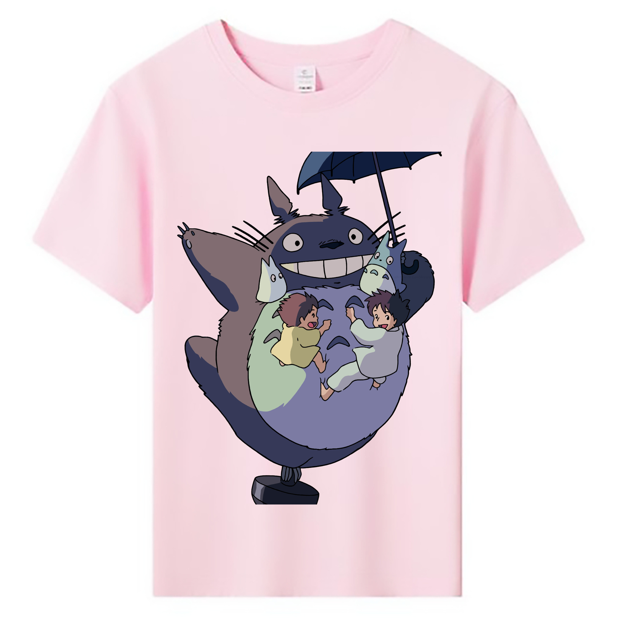 （画像用） となりのトトロ 草壁メイ 草壁サツキ My Neighbor Totoro Satsuki Kusakabe Mei Kusakabe 綿100％キッズTシャツ（フロントプリント）