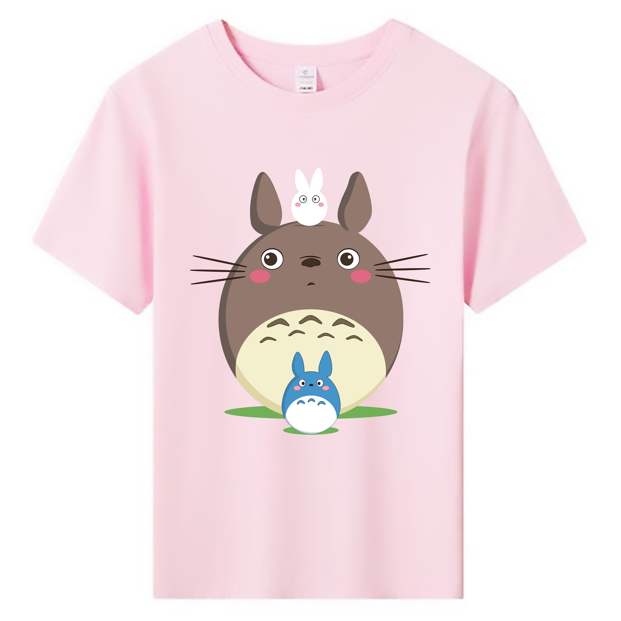 （画像用） となりのトトロ 草壁メイ 草壁サツキ My Neighbor Totoro Satsuki Kusakabe Mei Kusakabe 綿100％キッズTシャツ（フロントプリント）