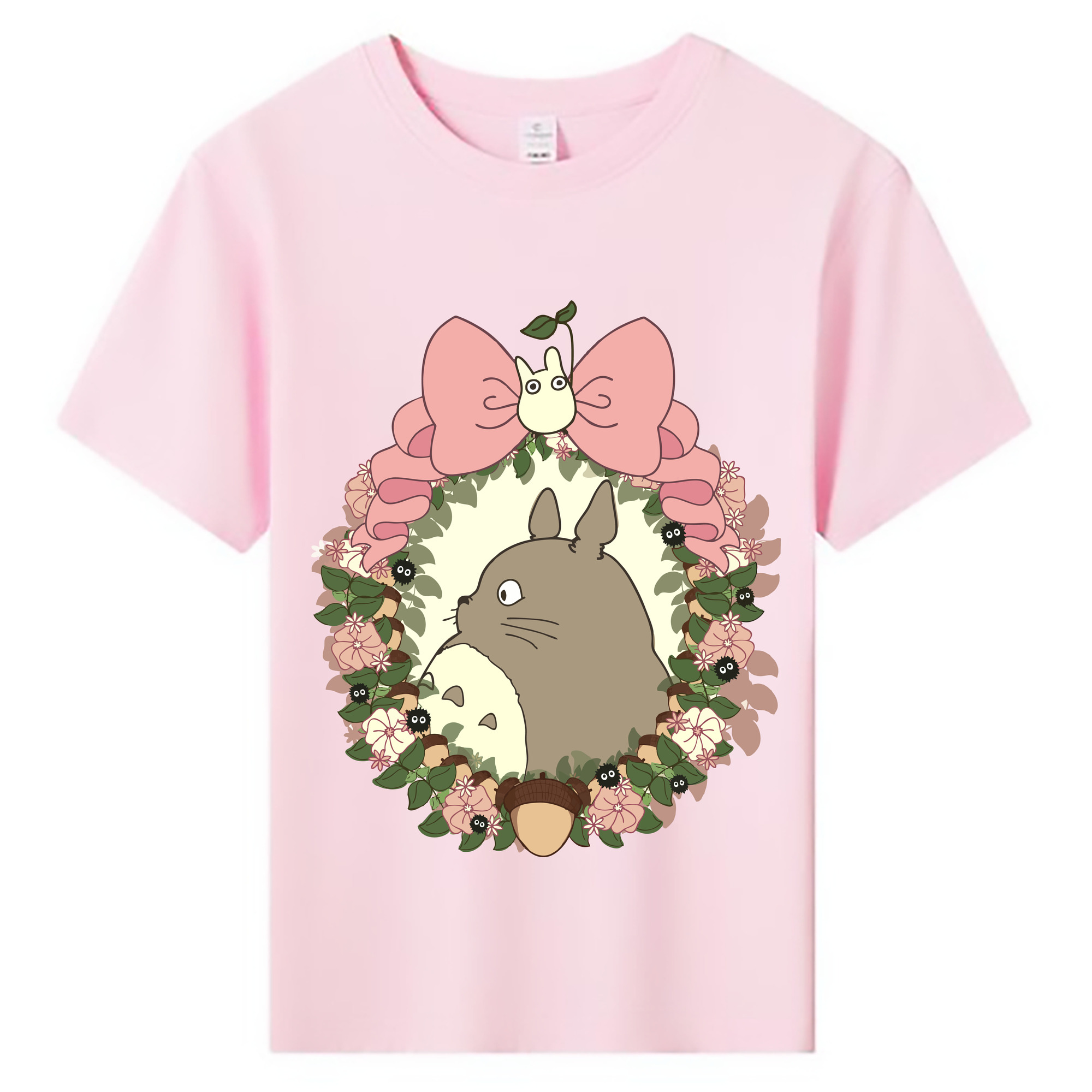 （画像用） となりのトトロ 草壁メイ 草壁サツキ My Neighbor Totoro Satsuki Kusakabe Mei Kusakabe 綿100％キッズTシャツ（フロントプリント）