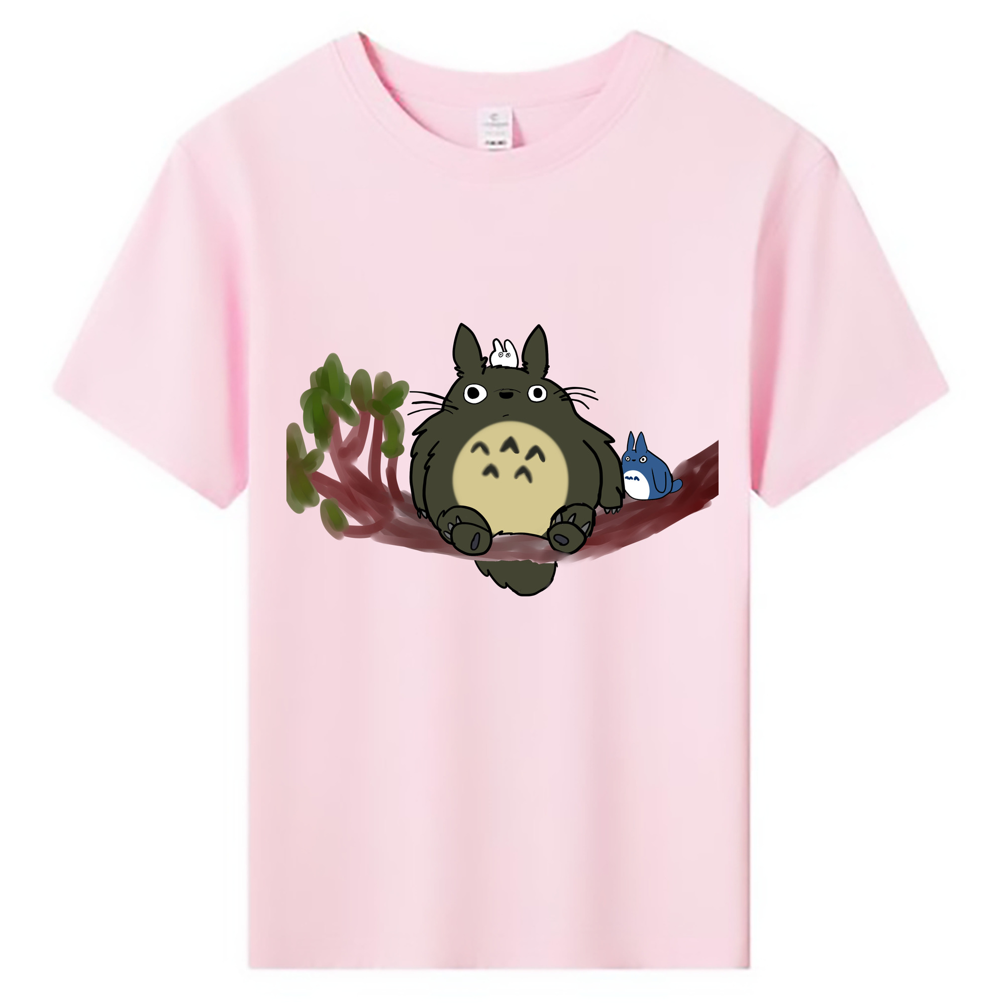 （画像用） となりのトトロ 草壁メイ 草壁サツキ My Neighbor Totoro Satsuki Kusakabe Mei Kusakabe 綿100％キッズTシャツ（フロントプリント）