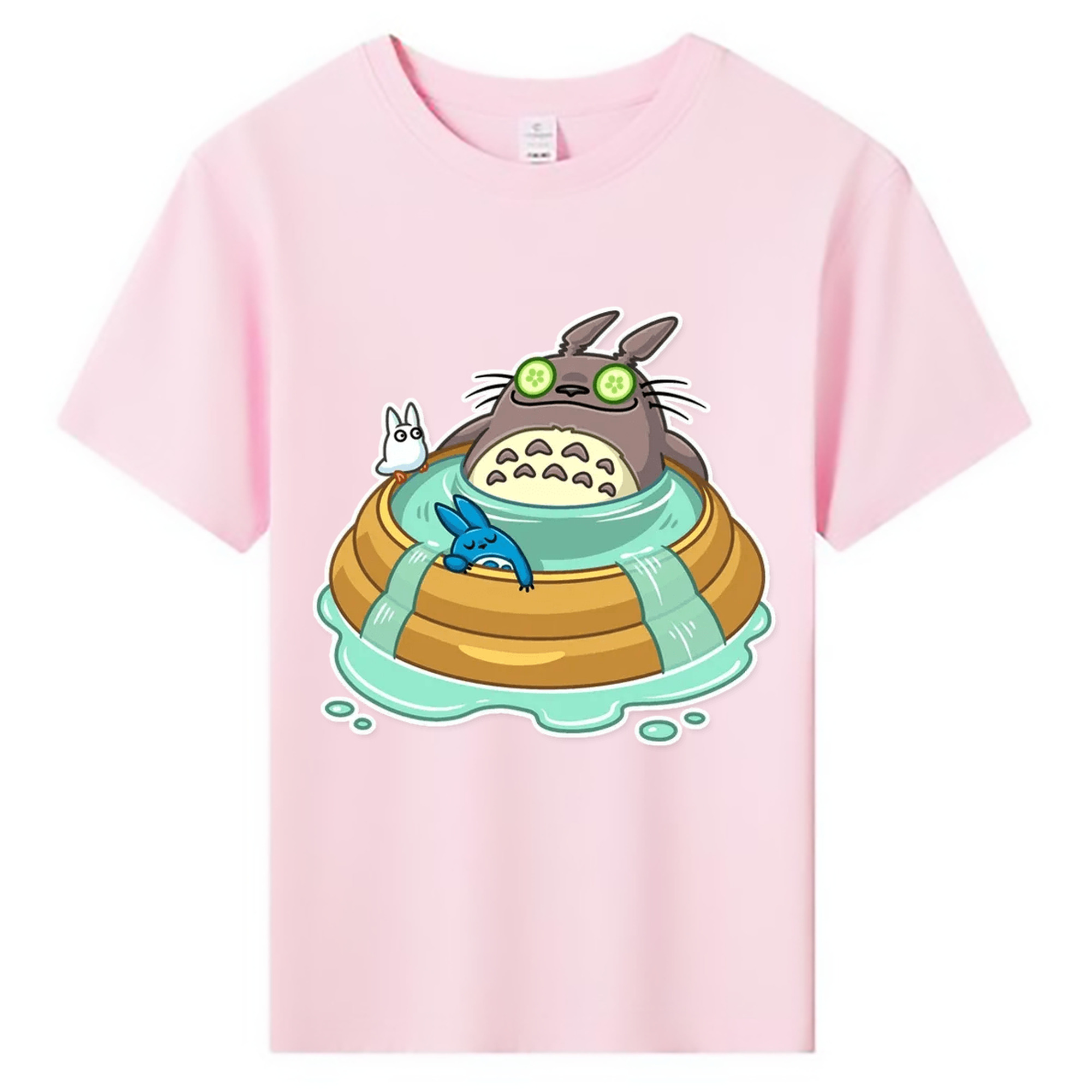 （画像用） となりのトトロ 草壁メイ 草壁サツキ My Neighbor Totoro Satsuki Kusakabe Mei Kusakabe 綿100％キッズTシャツ（フロントプリント）