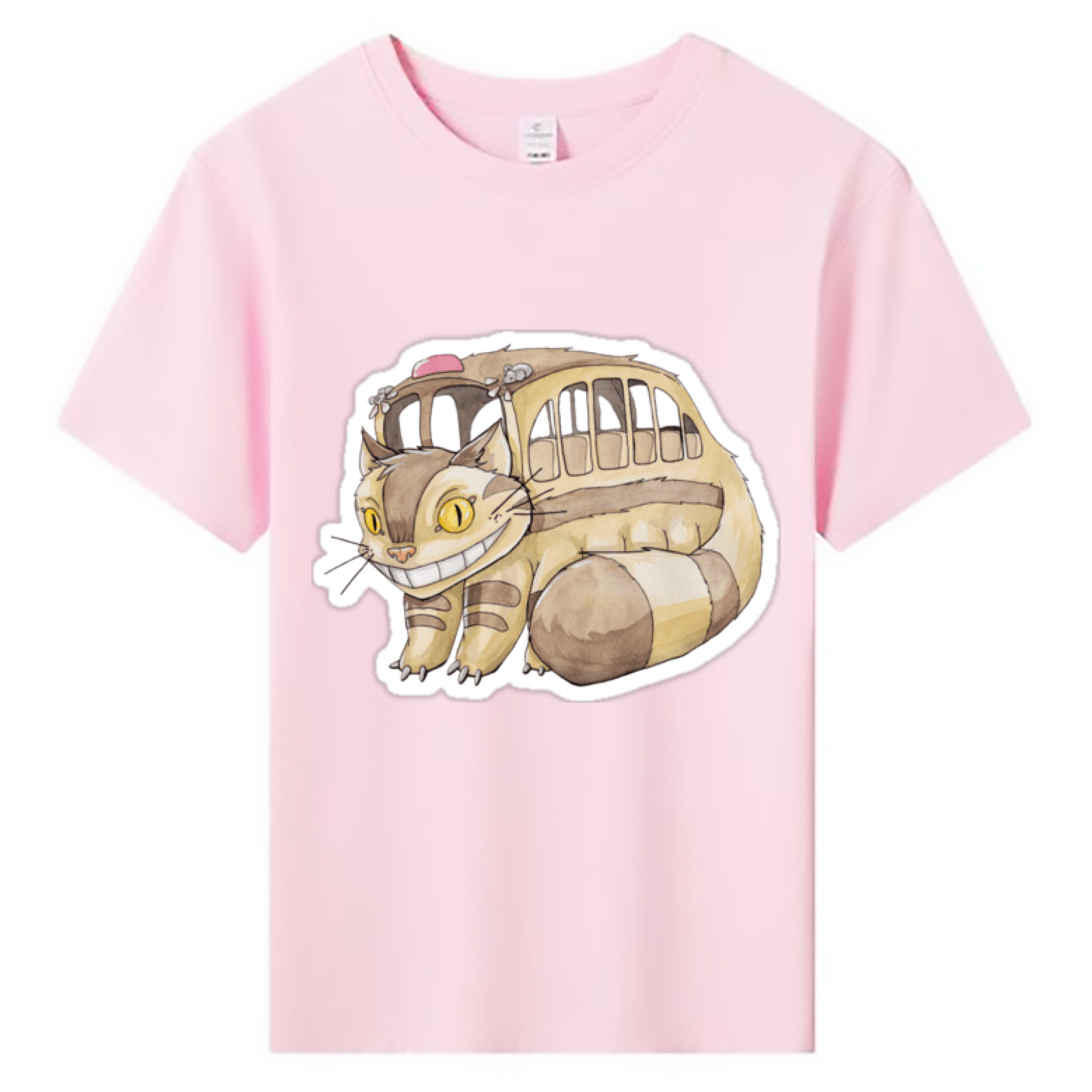 （画像用） となりのトトロ 草壁メイ 草壁サツキ My Neighbor Totoro Satsuki Kusakabe Mei Kusakabe 綿100％キッズTシャツ（フロントプリント）