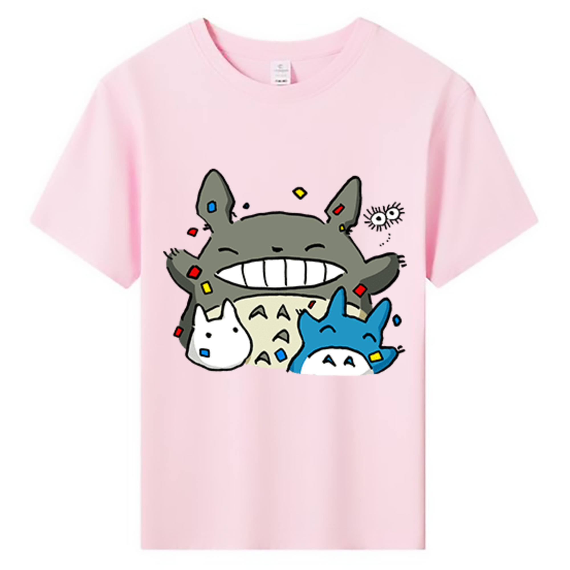 （画像用） となりのトトロ 草壁メイ 草壁サツキ My Neighbor Totoro Satsuki Kusakabe Mei Kusakabe 綿100％キッズTシャツ（フロントプリント）
