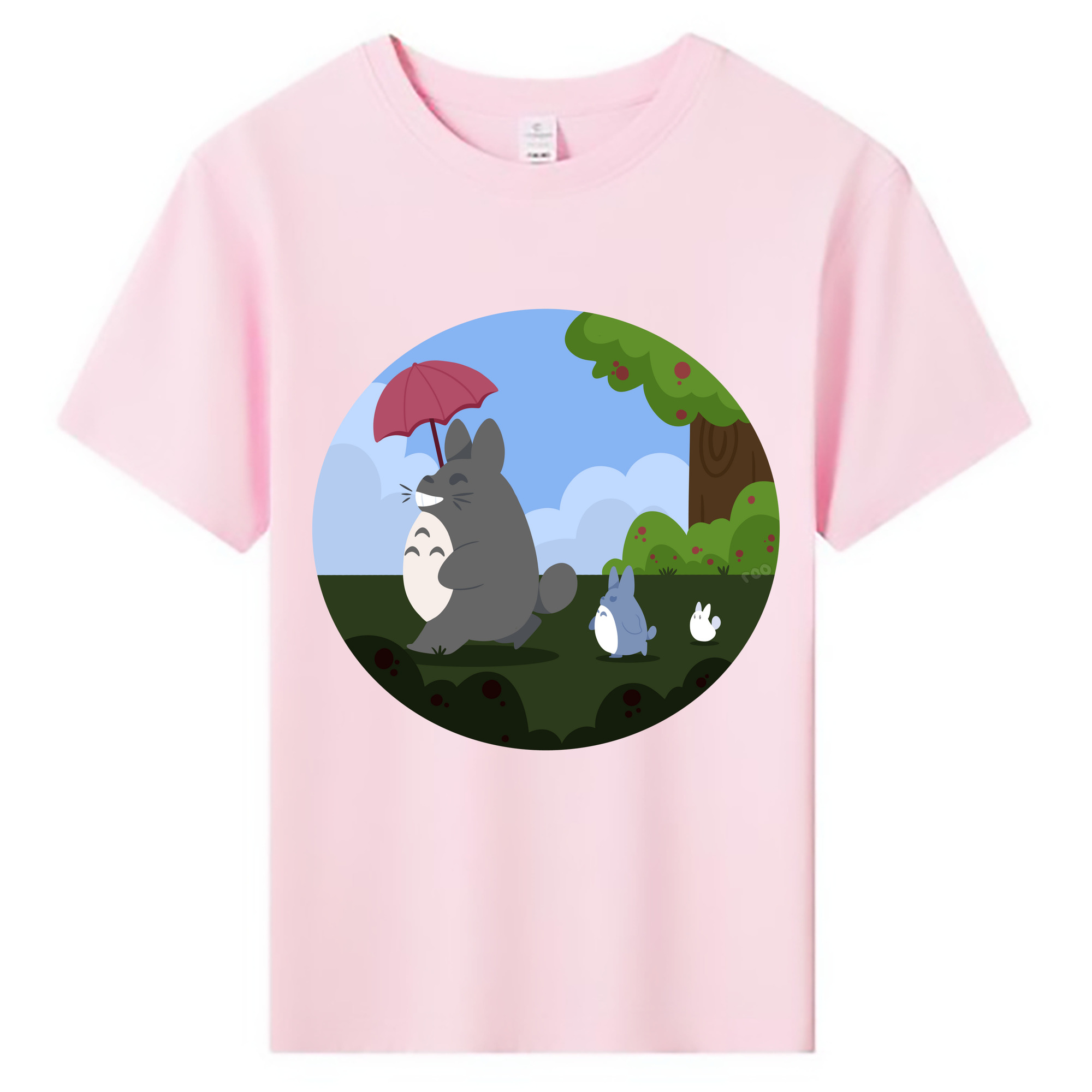 （画像用） となりのトトロ 草壁メイ 草壁サツキ My Neighbor Totoro Satsuki Kusakabe Mei Kusakabe 綿100％キッズTシャツ（フロントプリント）