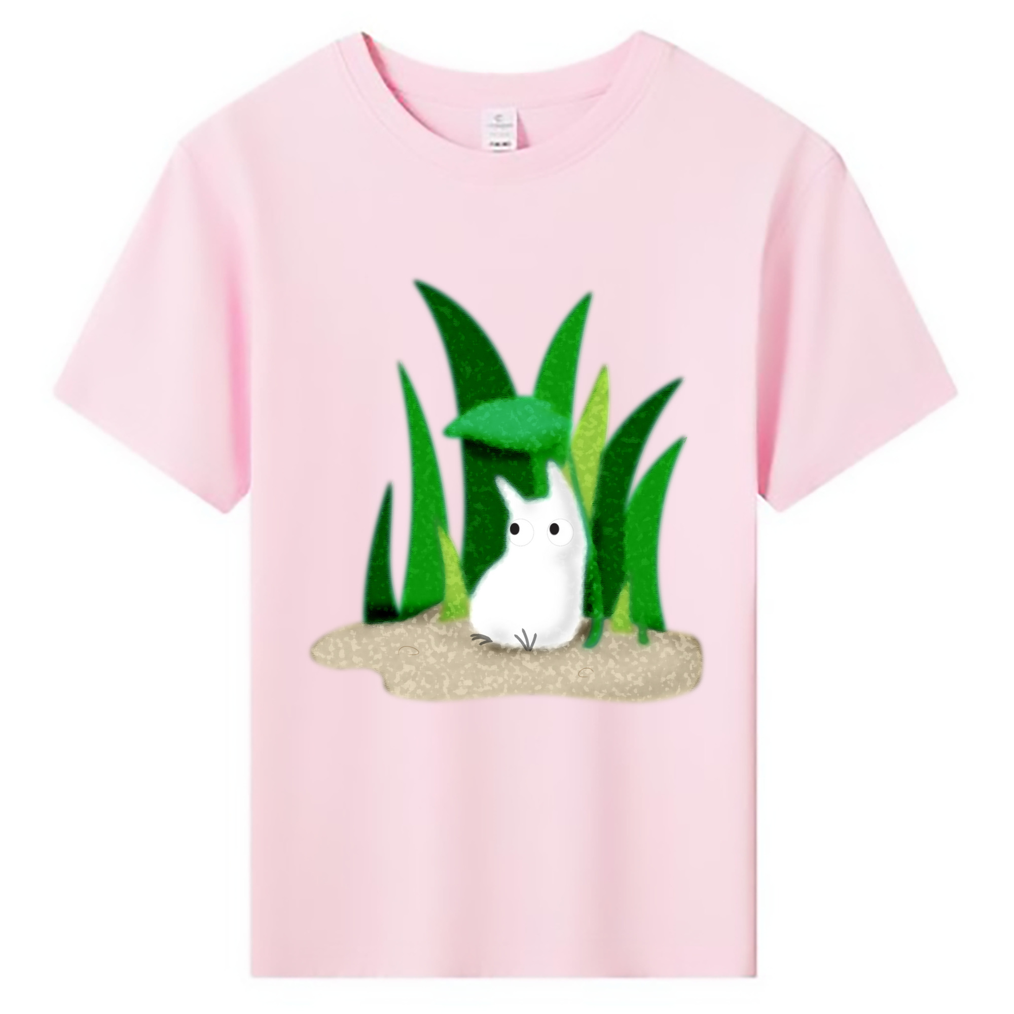 （画像用） となりのトトロ 草壁メイ 草壁サツキ My Neighbor Totoro Satsuki Kusakabe Mei Kusakabe 綿100％キッズTシャツ（フロントプリント）