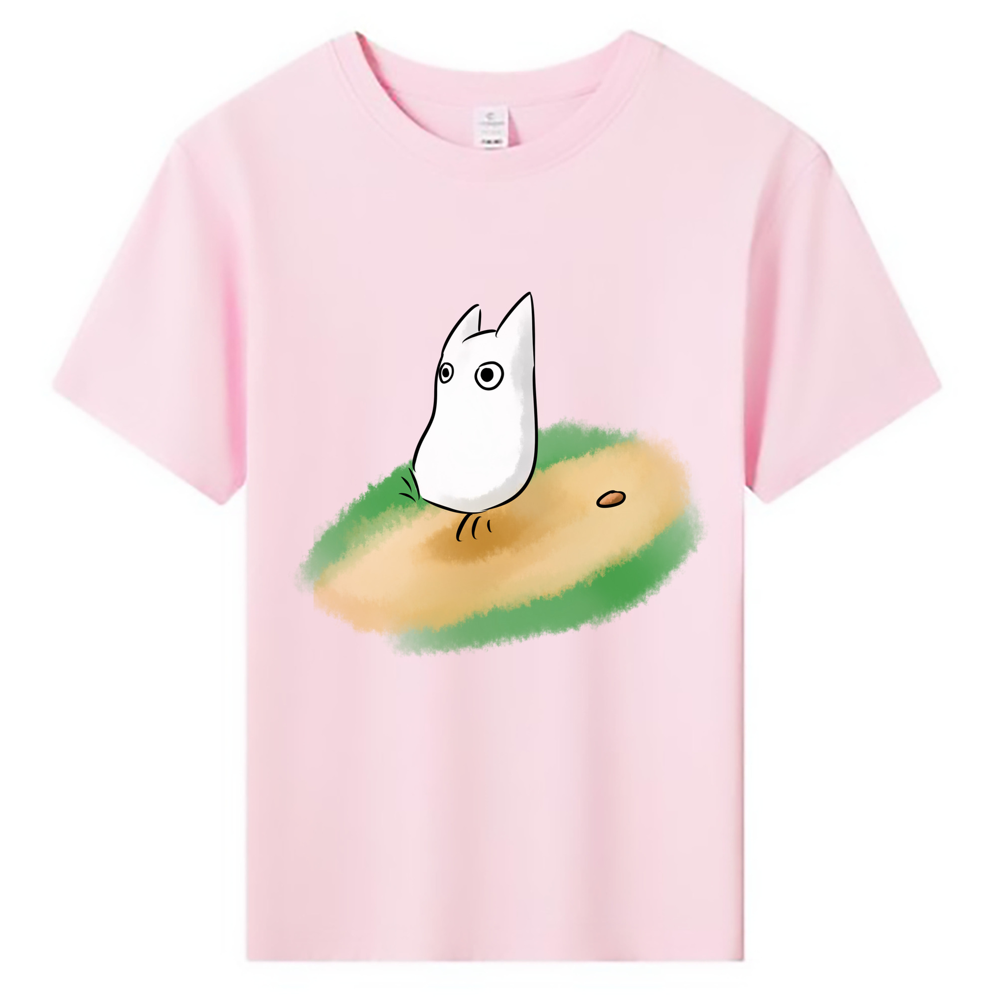 （画像用） となりのトトロ 草壁メイ 草壁サツキ My Neighbor Totoro Satsuki Kusakabe Mei Kusakabe 綿100％キッズTシャツ（フロントプリント）