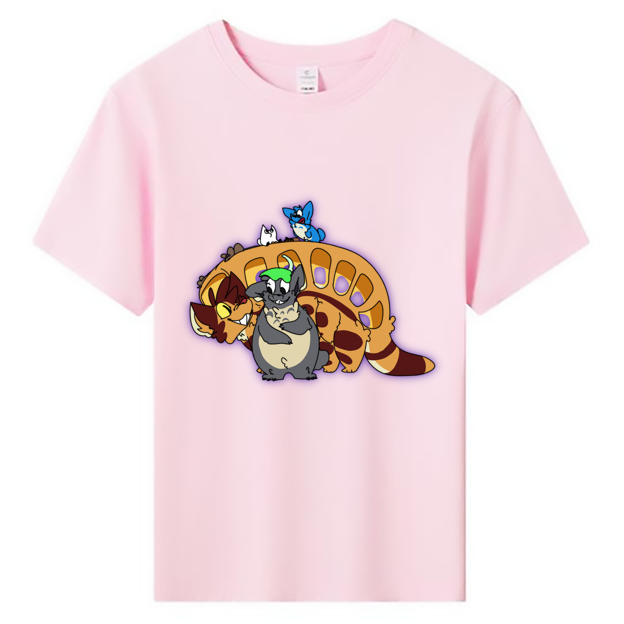 （画像用） となりのトトロ 草壁メイ 草壁サツキ My Neighbor Totoro Satsuki Kusakabe Mei Kusakabe 綿100％キッズTシャツ（フロントプリント）
