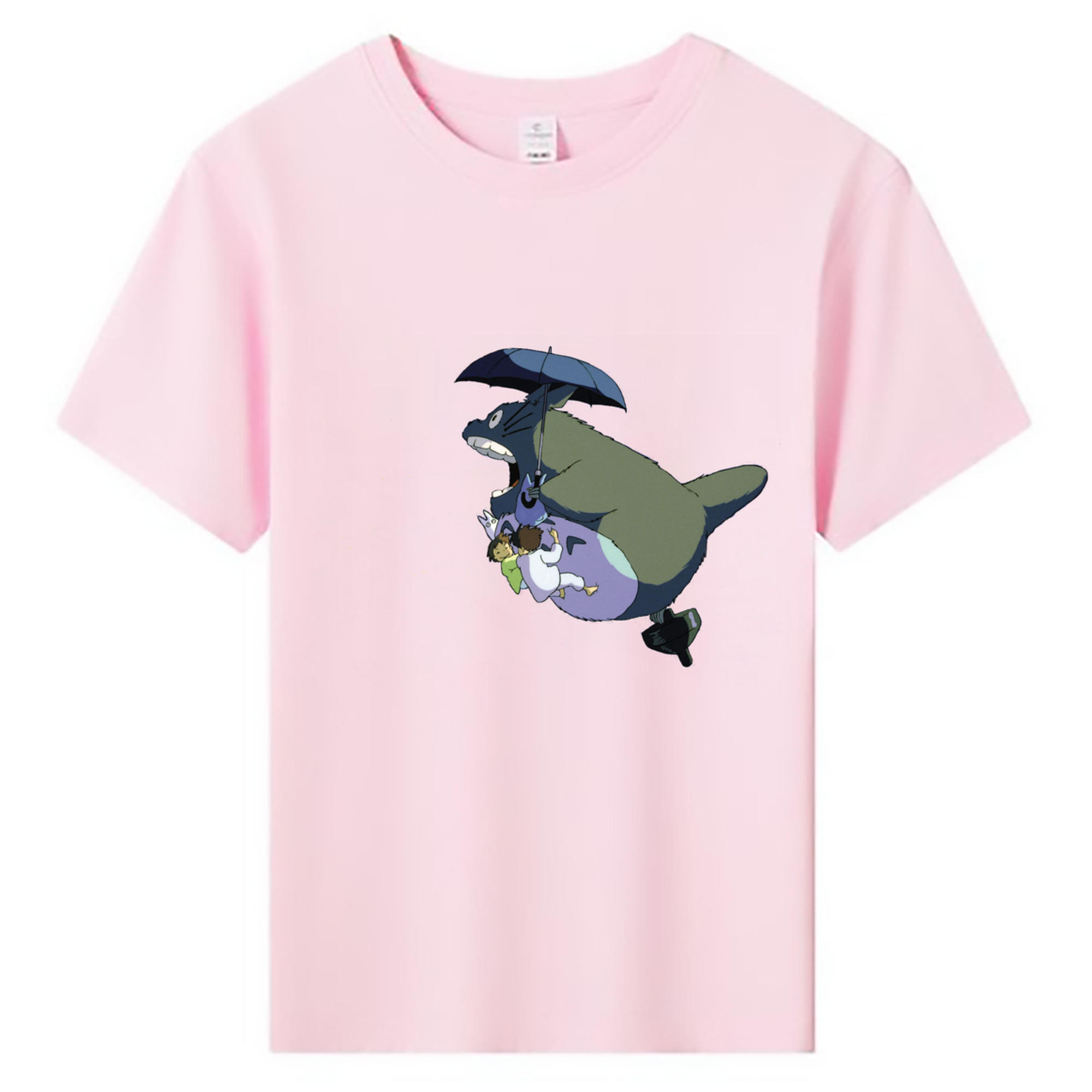 （画像用） となりのトトロ 草壁メイ 草壁サツキ My Neighbor Totoro Satsuki Kusakabe Mei Kusakabe 綿100％キッズTシャツ（フロントプリント）