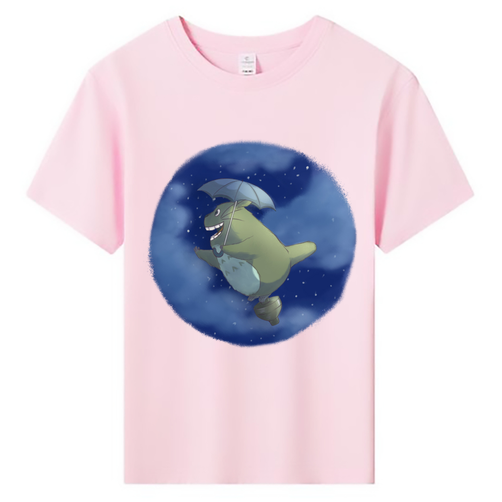 （画像用） となりのトトロ 草壁メイ 草壁サツキ My Neighbor Totoro Satsuki Kusakabe Mei Kusakabe 綿100％キッズTシャツ（フロントプリント）