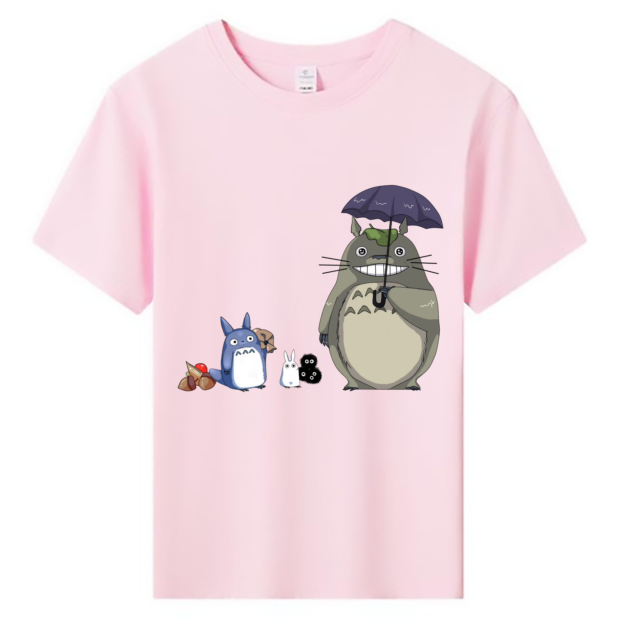 （画像用） となりのトトロ 草壁メイ 草壁サツキ My Neighbor Totoro Satsuki Kusakabe Mei Kusakabe 綿100％キッズTシャツ（フロントプリント）