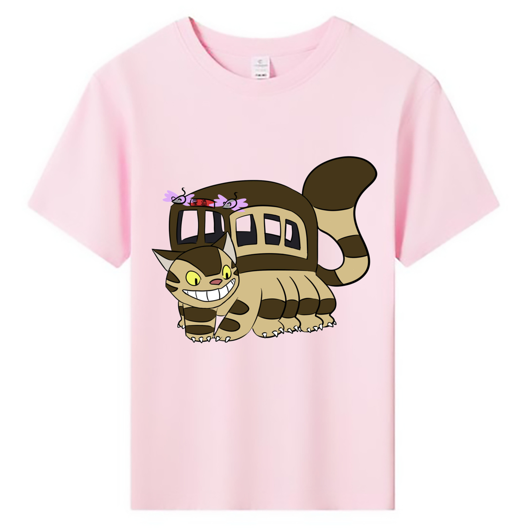 （画像用） となりのトトロ 草壁メイ 草壁サツキ My Neighbor Totoro Satsuki Kusakabe Mei Kusakabe 綿100％キッズTシャツ（フロントプリント）