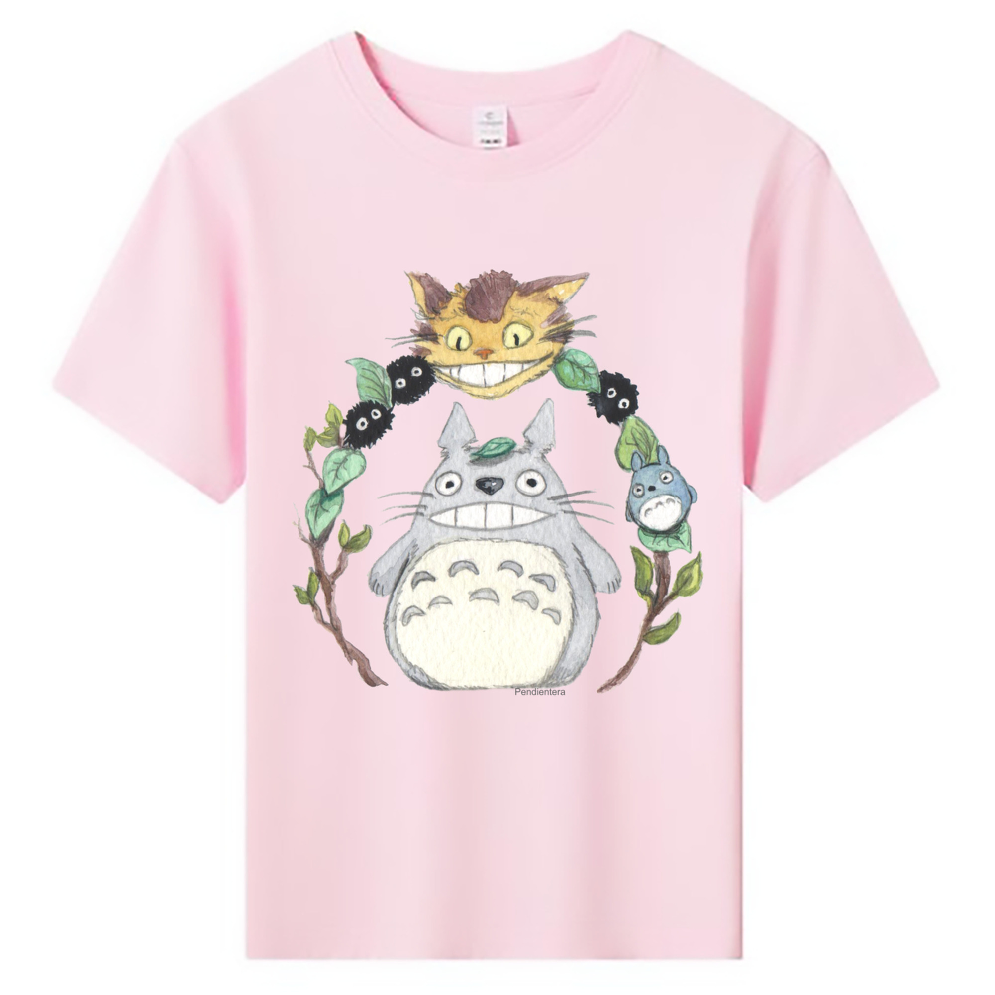 （画像用） となりのトトロ 草壁メイ 草壁サツキ My Neighbor Totoro Satsuki Kusakabe Mei Kusakabe 綿100％キッズTシャツ（フロントプリント）