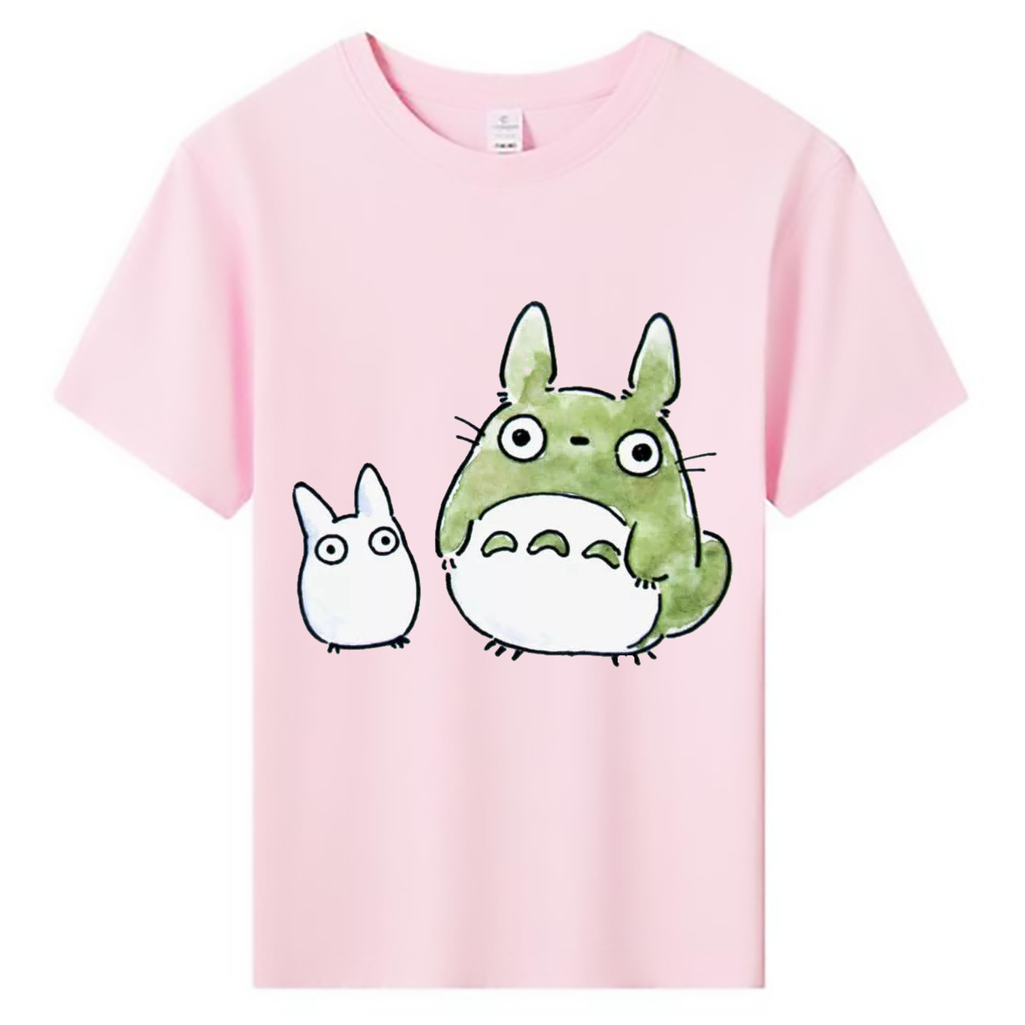 （画像用） となりのトトロ 草壁メイ 草壁サツキ My Neighbor Totoro Satsuki Kusakabe Mei Kusakabe 綿100％キッズTシャツ（フロントプリント）
