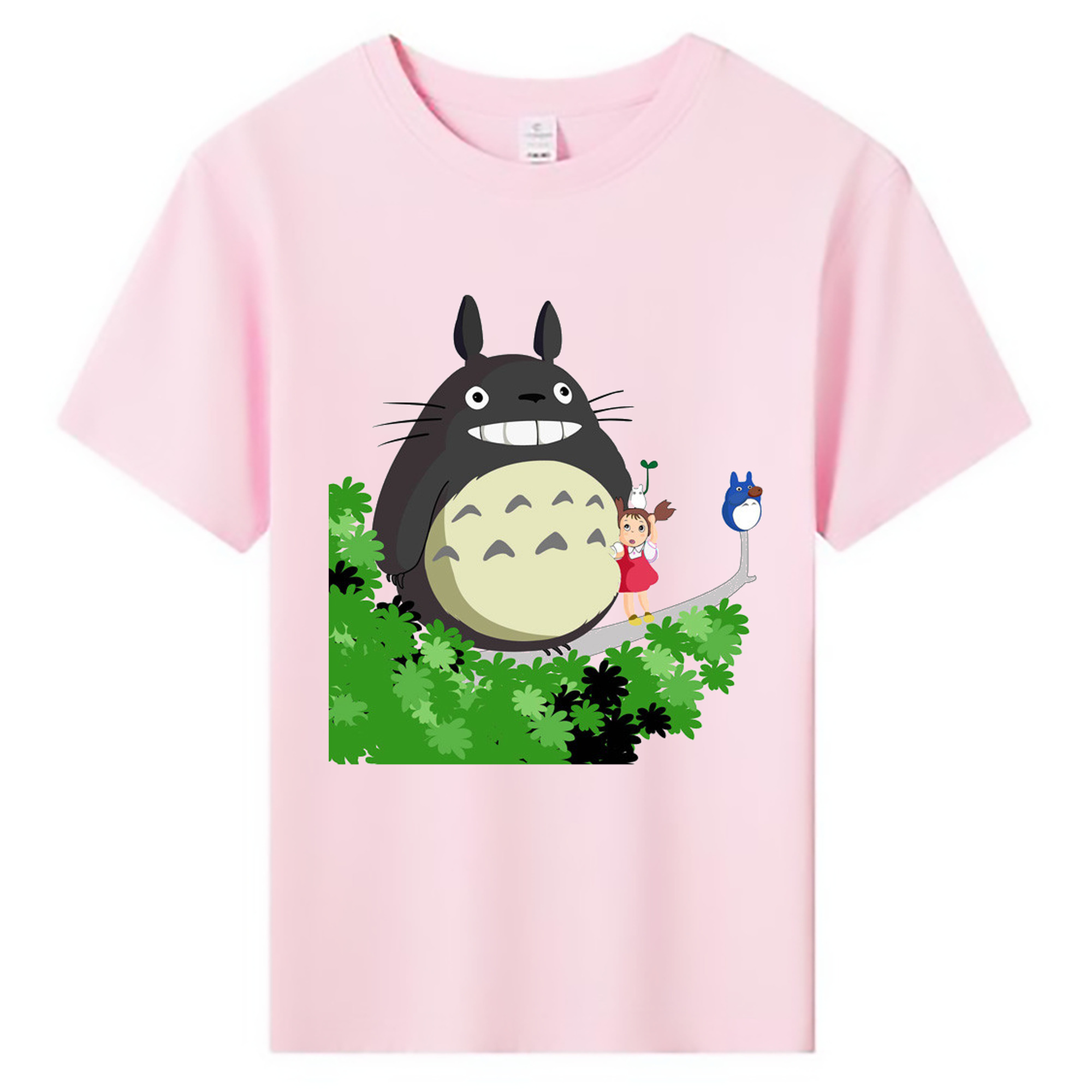 （画像用） となりのトトロ 草壁メイ 草壁サツキ My Neighbor Totoro Satsuki Kusakabe Mei Kusakabe 綿100％キッズTシャツ（フロントプリント）
