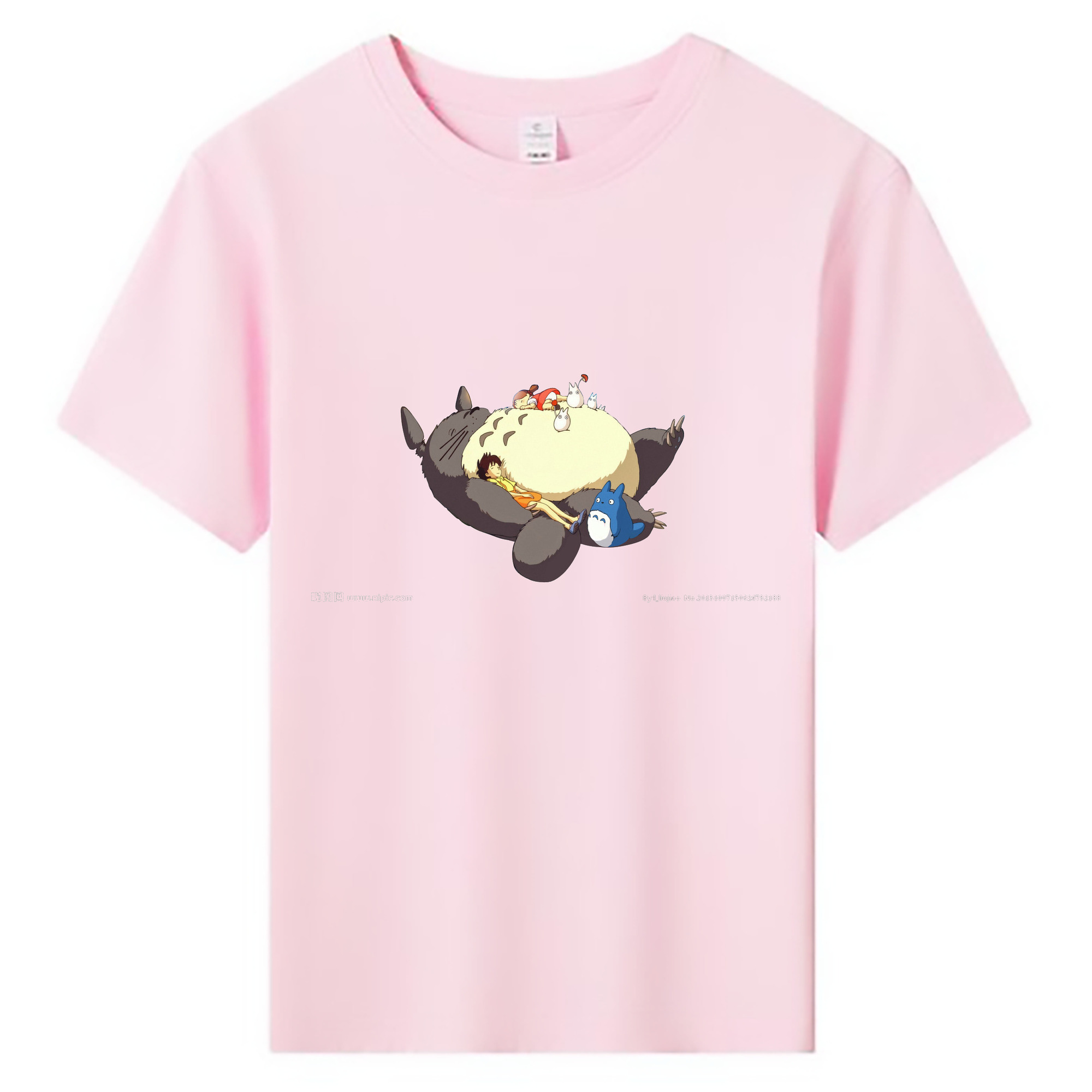 （画像用） となりのトトロ 草壁メイ 草壁サツキ My Neighbor Totoro Satsuki Kusakabe Mei Kusakabe 綿100％キッズTシャツ（フロントプリント）