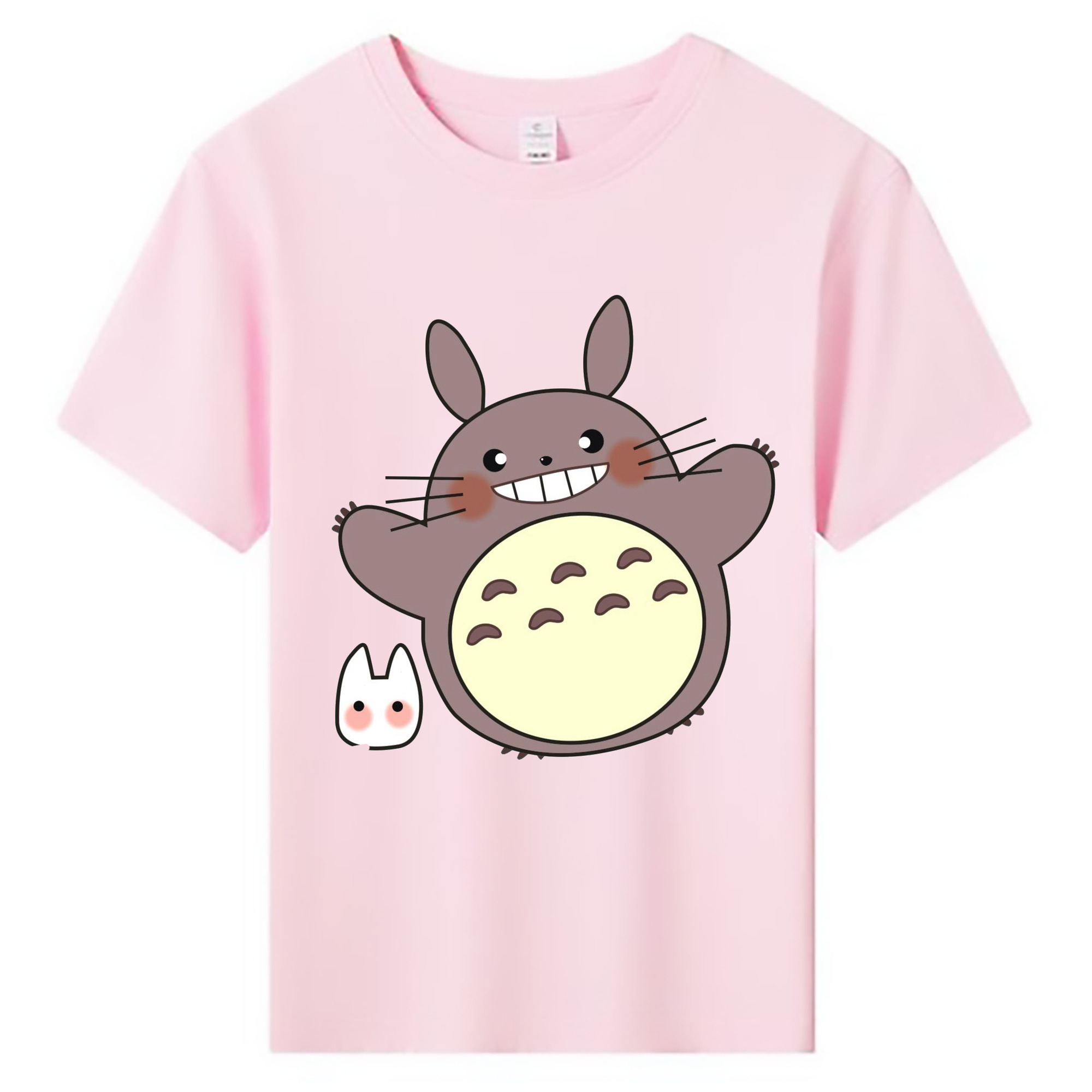 （画像用） となりのトトロ 草壁メイ 草壁サツキ My Neighbor Totoro Satsuki Kusakabe Mei Kusakabe 綿100％キッズTシャツ（フロントプリント）