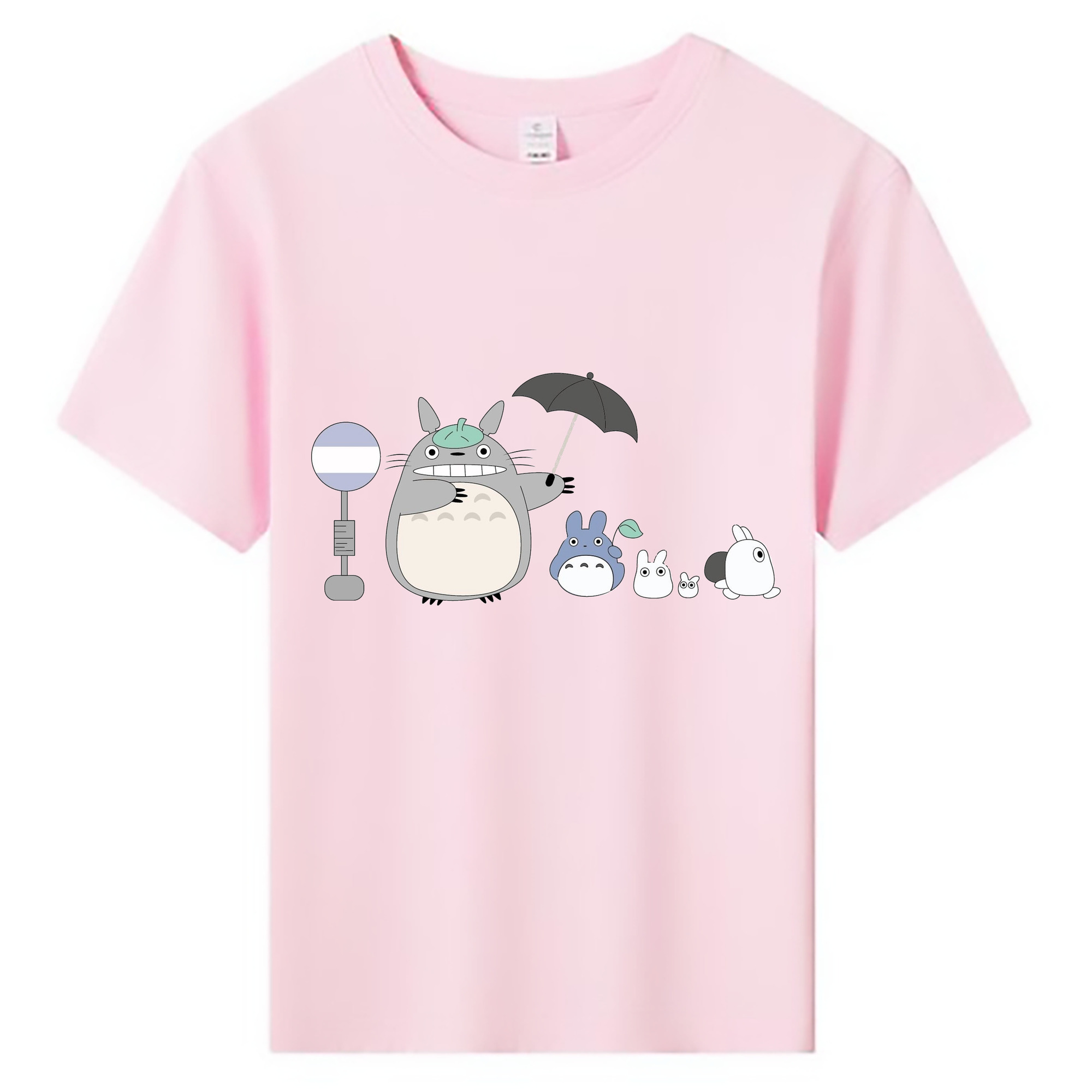 （画像用） となりのトトロ 草壁メイ 草壁サツキ My Neighbor Totoro Satsuki Kusakabe Mei Kusakabe 綿100％キッズTシャツ（フロントプリント）