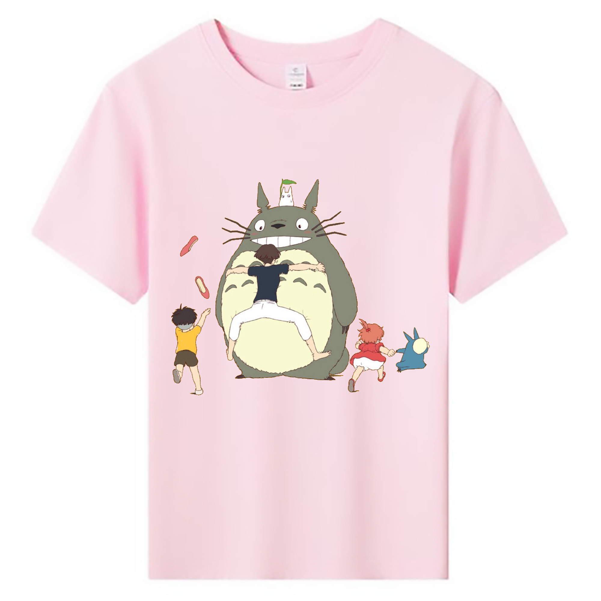 （画像用） となりのトトロ 草壁メイ 草壁サツキ My Neighbor Totoro Satsuki Kusakabe Mei Kusakabe 綿100％キッズTシャツ（フロントプリント）