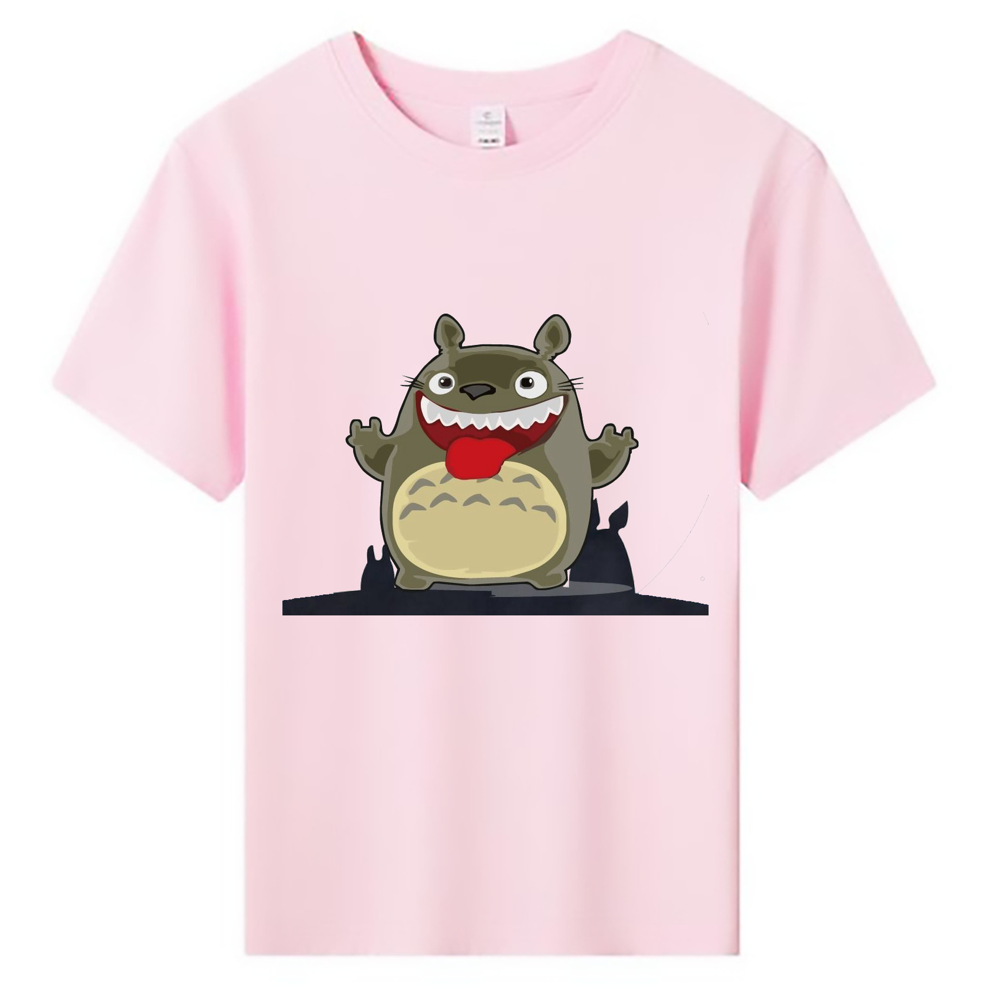 （画像用） となりのトトロ 草壁メイ 草壁サツキ My Neighbor Totoro Satsuki Kusakabe Mei Kusakabe 綿100％キッズTシャツ（フロントプリント）