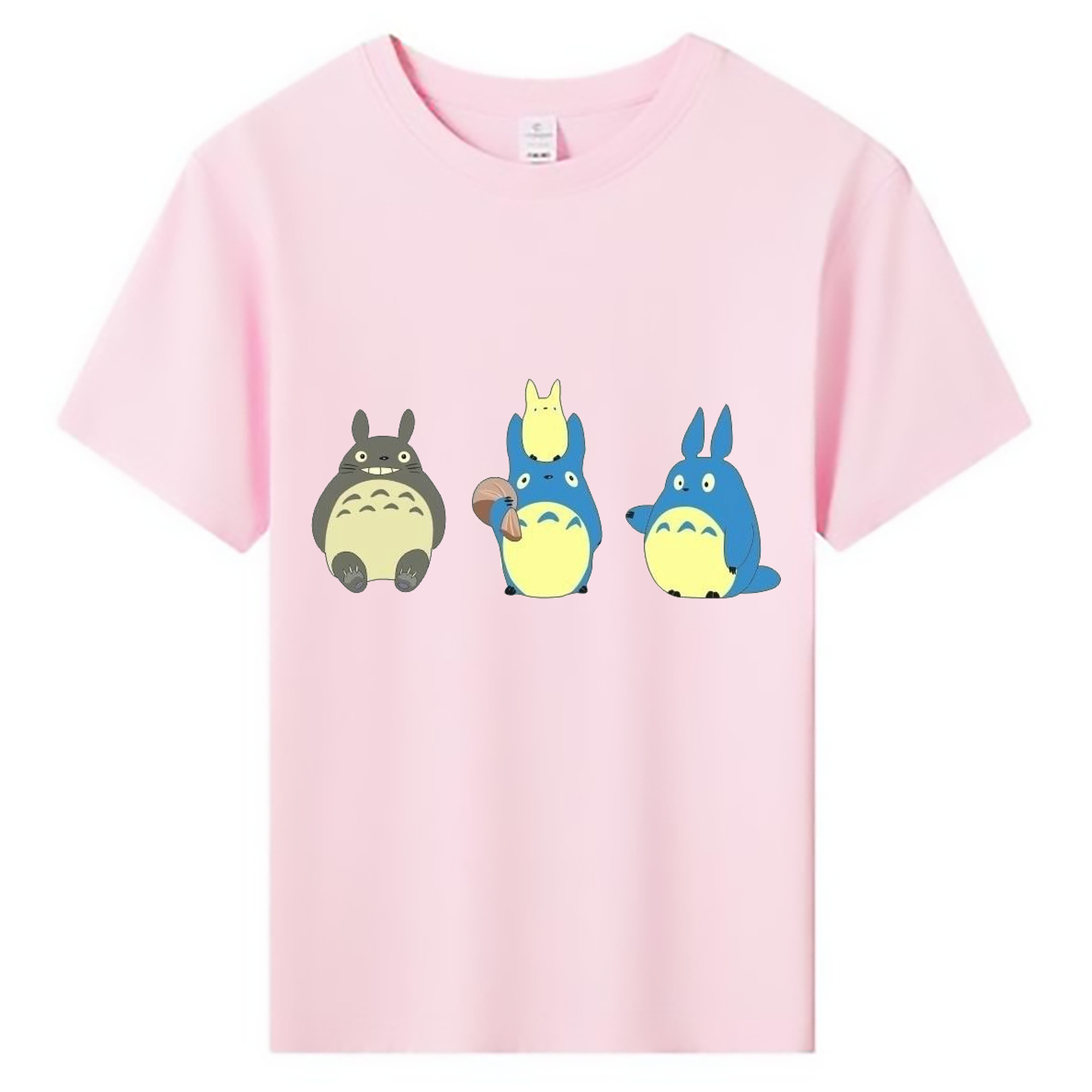 （画像用） となりのトトロ 草壁メイ 草壁サツキ My Neighbor Totoro Satsuki Kusakabe Mei Kusakabe 綿100％キッズTシャツ（フロントプリント）