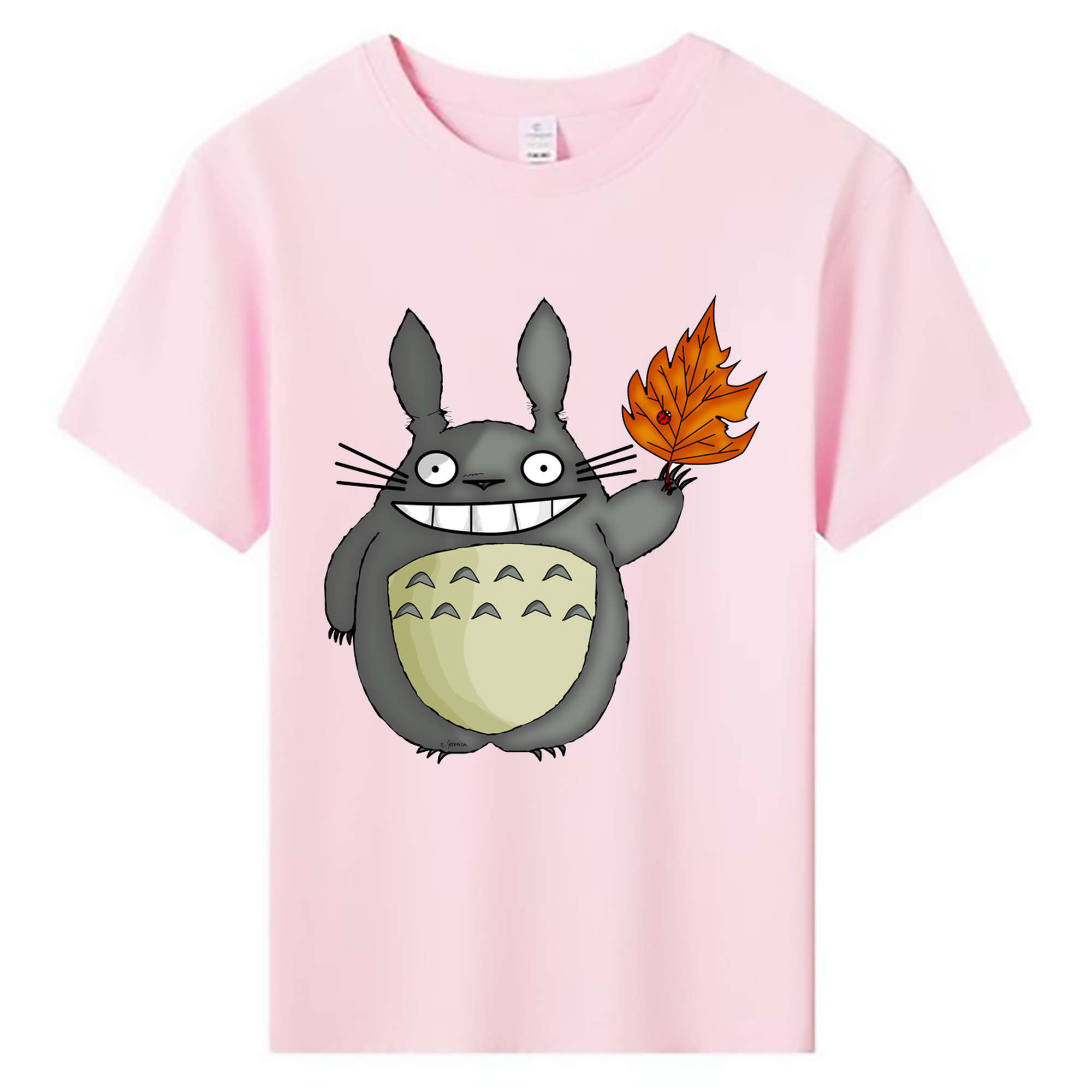 （画像用） となりのトトロ 草壁メイ 草壁サツキ My Neighbor Totoro Satsuki Kusakabe Mei Kusakabe 綿100％キッズTシャツ（フロントプリント）