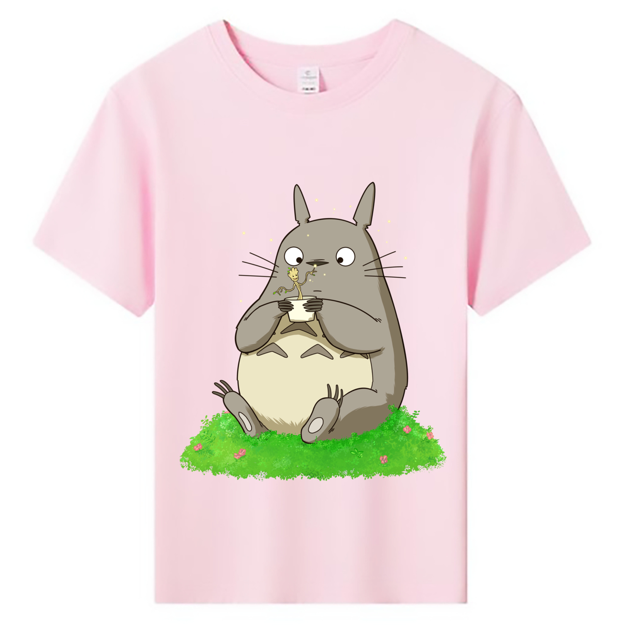 （画像用） となりのトトロ 草壁メイ 草壁サツキ My Neighbor Totoro Satsuki Kusakabe Mei Kusakabe 綿100％キッズTシャツ（フロントプリント）