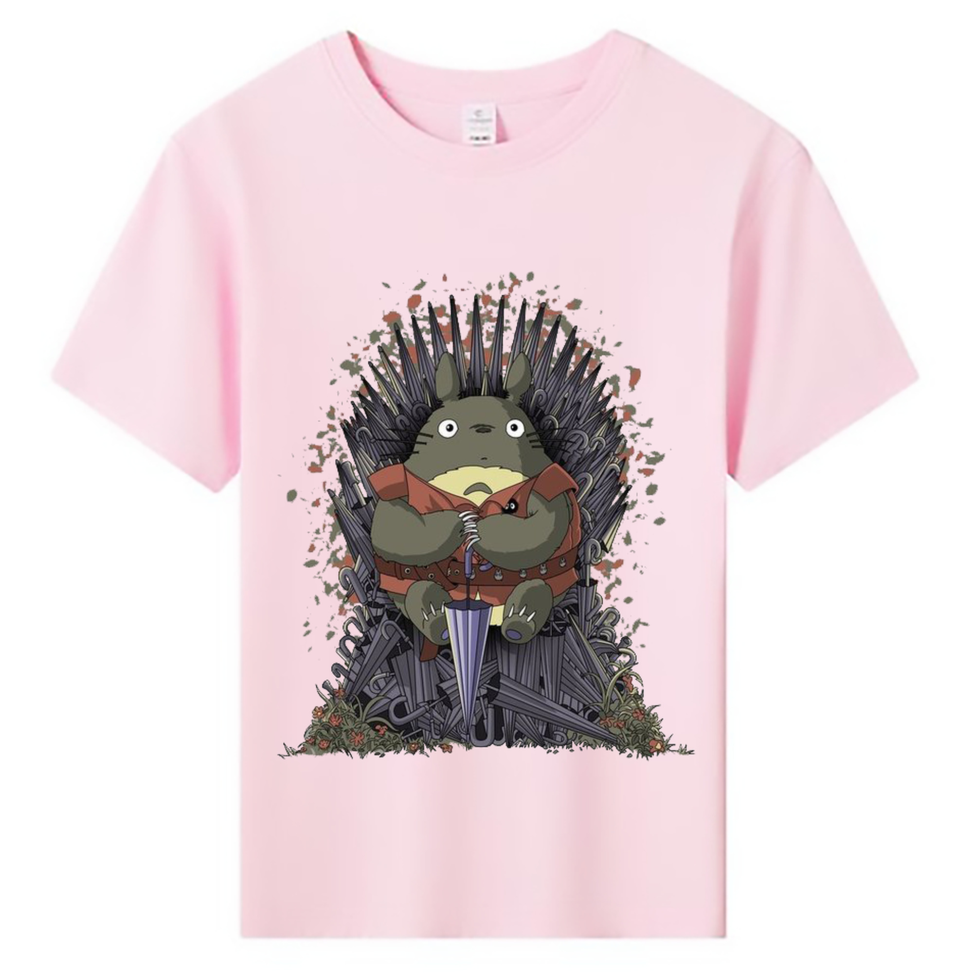 （画像用） となりのトトロ 草壁メイ 草壁サツキ My Neighbor Totoro Satsuki Kusakabe Mei Kusakabe 綿100％キッズTシャツ（フロントプリント）
