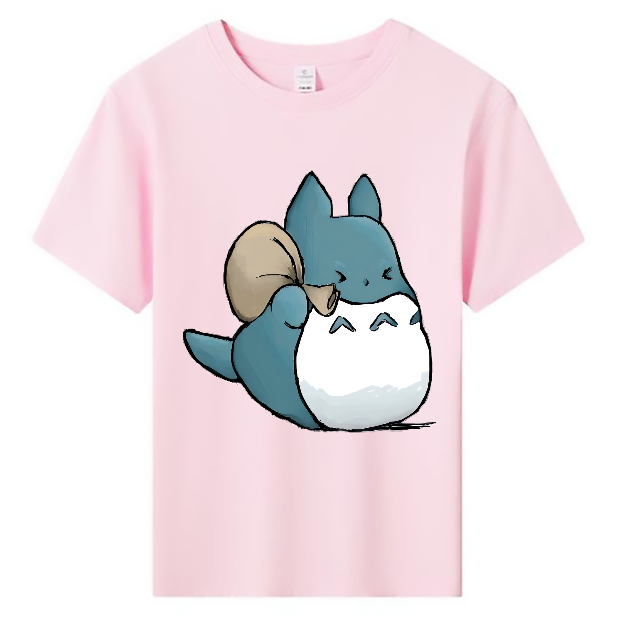 （画像用） となりのトトロ 草壁メイ 草壁サツキ My Neighbor Totoro Satsuki Kusakabe Mei Kusakabe 綿100％キッズTシャツ（フロントプリント）