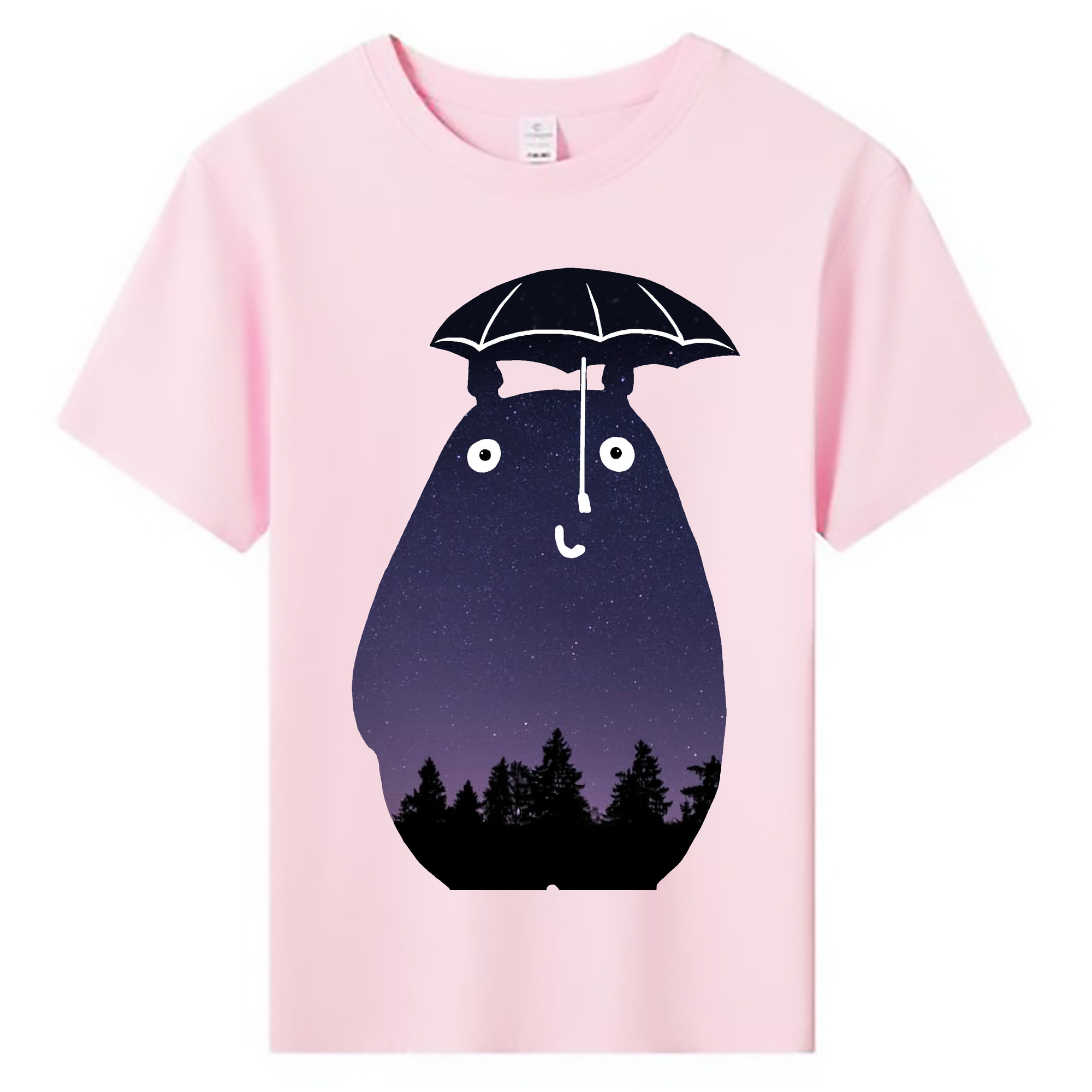 （画像用） となりのトトロ 草壁メイ 草壁サツキ My Neighbor Totoro Satsuki Kusakabe Mei Kusakabe 綿100％キッズTシャツ（フロントプリント）