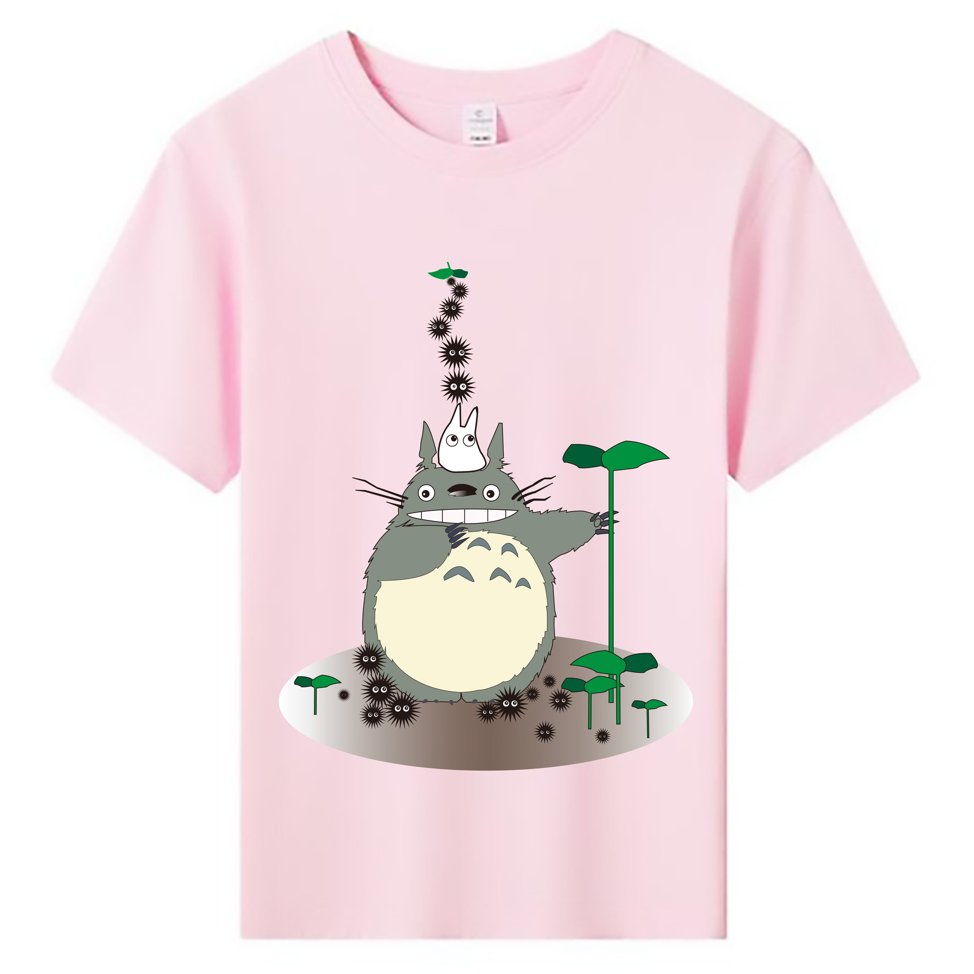 （画像用） となりのトトロ 草壁メイ 草壁サツキ My Neighbor Totoro Satsuki Kusakabe Mei Kusakabe 綿100％キッズTシャツ（フロントプリント）