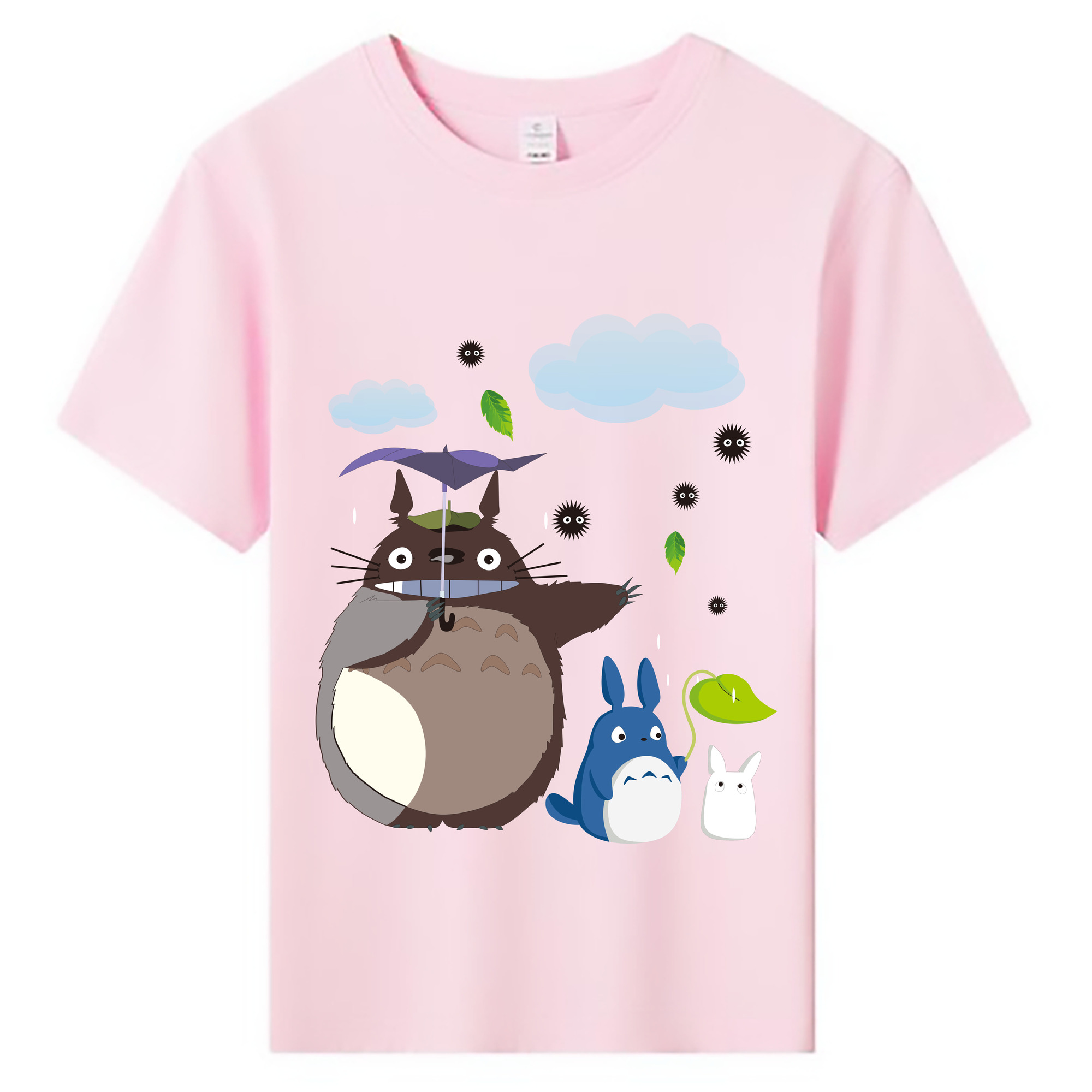 （画像用） となりのトトロ 草壁メイ 草壁サツキ My Neighbor Totoro Satsuki Kusakabe Mei Kusakabe 綿100％キッズTシャツ（フロントプリント）