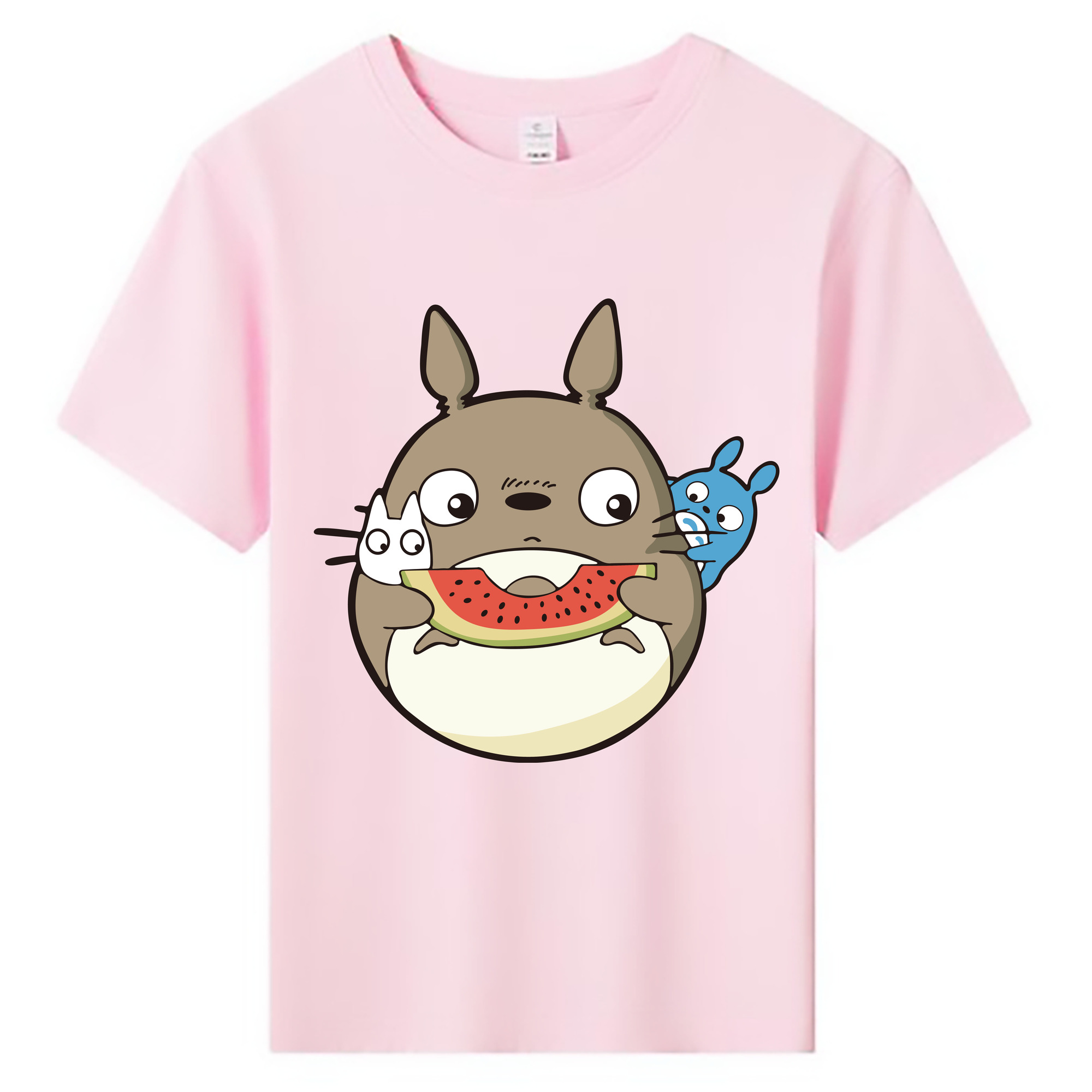 （画像用） となりのトトロ 草壁メイ 草壁サツキ My Neighbor Totoro Satsuki Kusakabe Mei Kusakabe 綿100％キッズTシャツ（フロントプリント）
