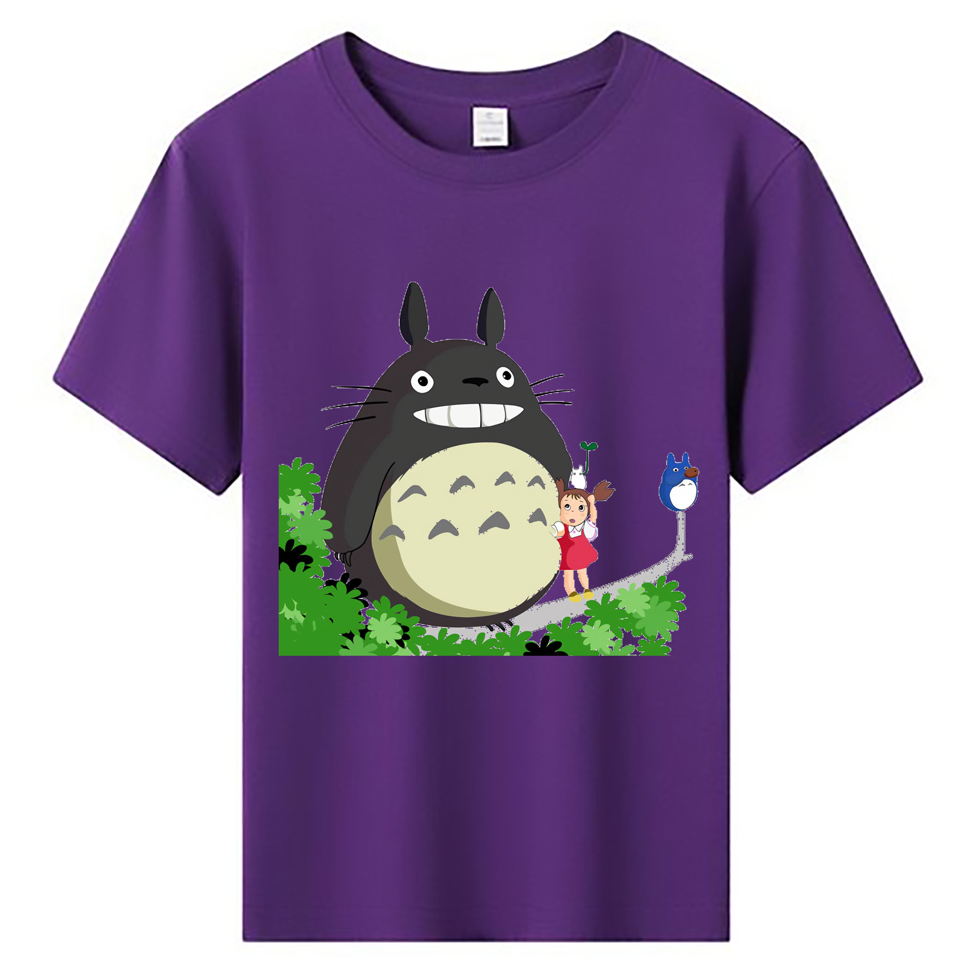 （画像用） となりのトトロ 草壁メイ 草壁サツキ My Neighbor Totoro Satsuki Kusakabe Mei Kusakabe 綿100％キッズTシャツ（フロントプリント）