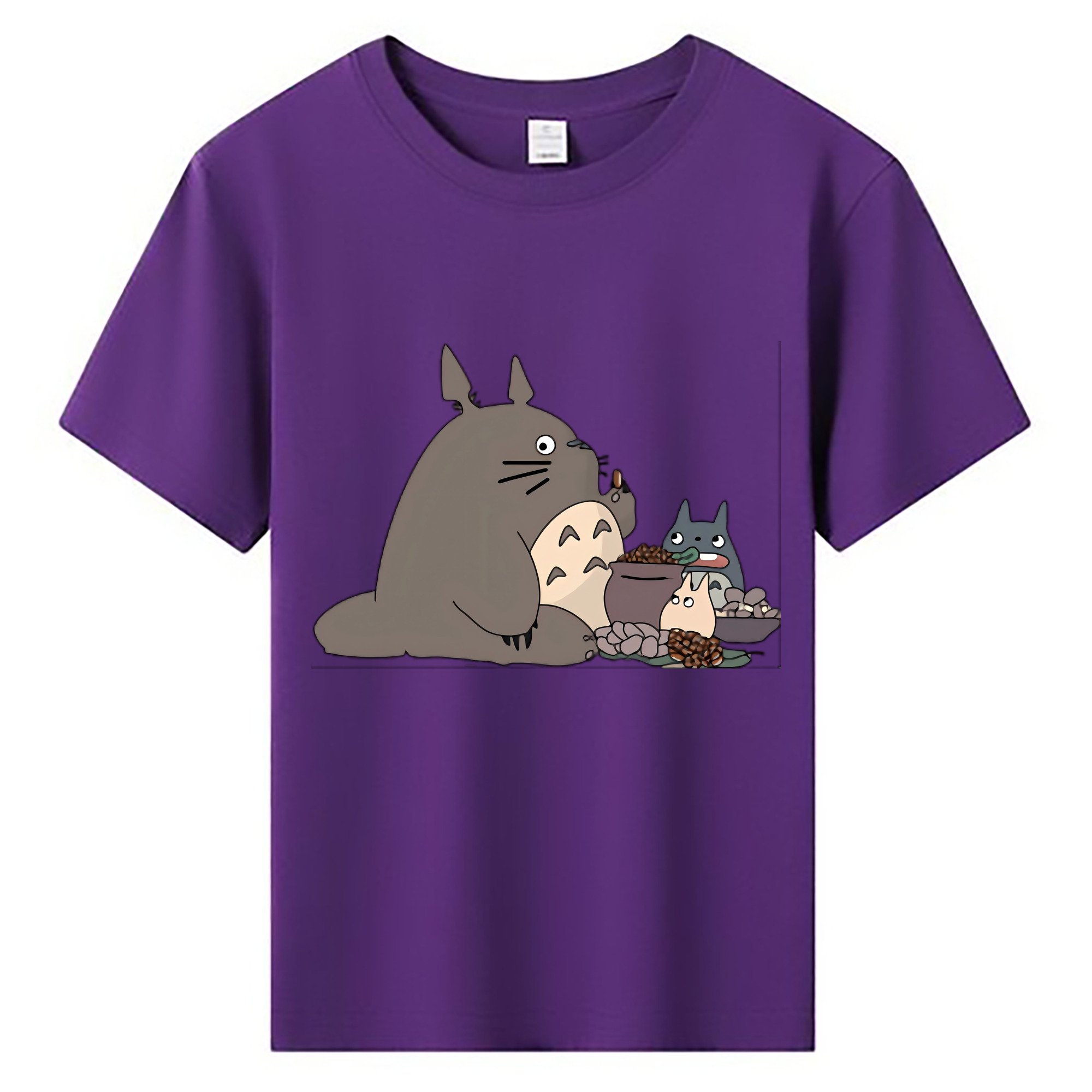 （画像用） となりのトトロ 草壁メイ 草壁サツキ My Neighbor Totoro Satsuki Kusakabe Mei Kusakabe 綿100％キッズTシャツ（フロントプリント）