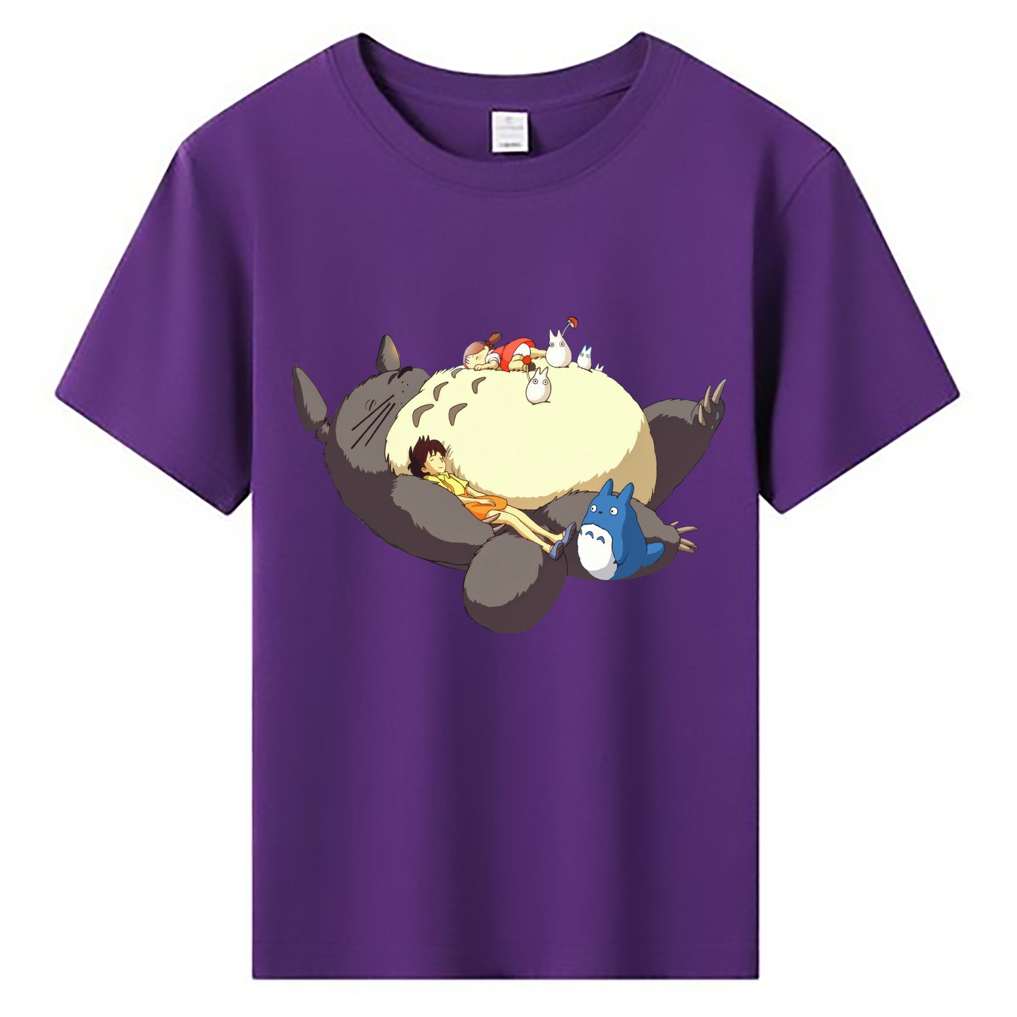 （画像用） となりのトトロ 草壁メイ 草壁サツキ My Neighbor Totoro Satsuki Kusakabe Mei Kusakabe 綿100％キッズTシャツ（フロントプリント）
