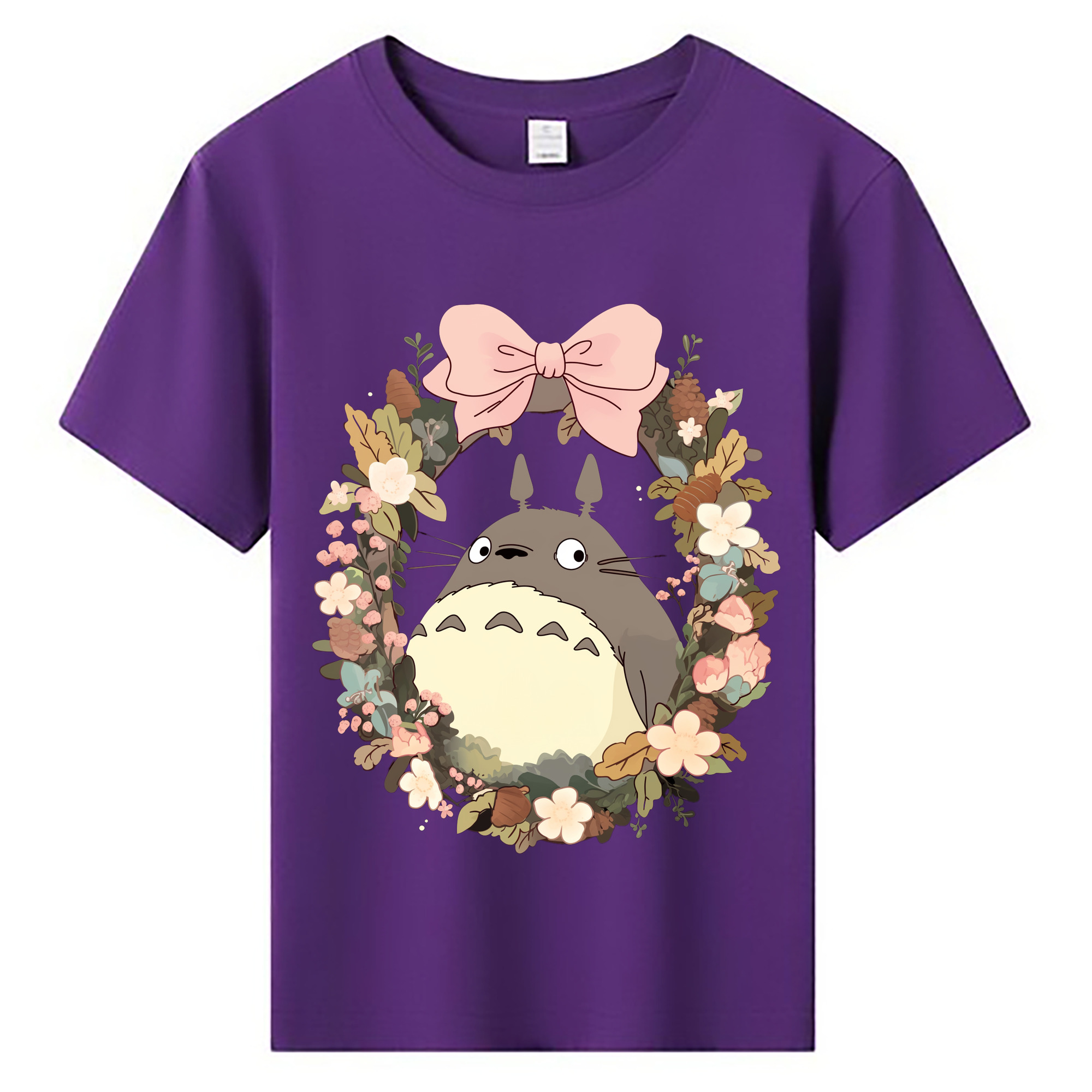 （画像用） となりのトトロ 草壁メイ 草壁サツキ My Neighbor Totoro Satsuki Kusakabe Mei Kusakabe 綿100％キッズTシャツ（フロントプリント）