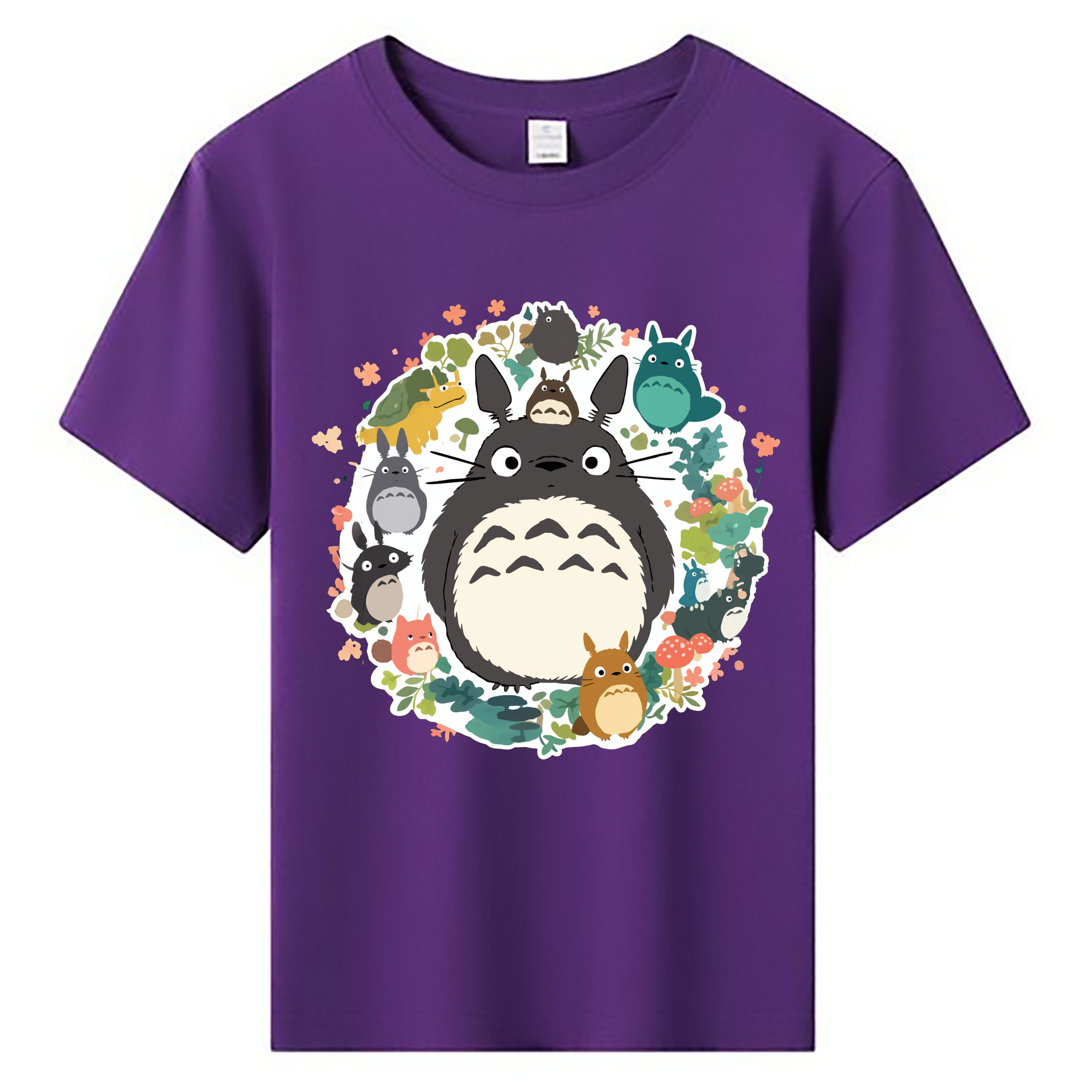 （画像用） となりのトトロ 草壁メイ 草壁サツキ My Neighbor Totoro Satsuki Kusakabe Mei Kusakabe 綿100％キッズTシャツ（フロントプリント）