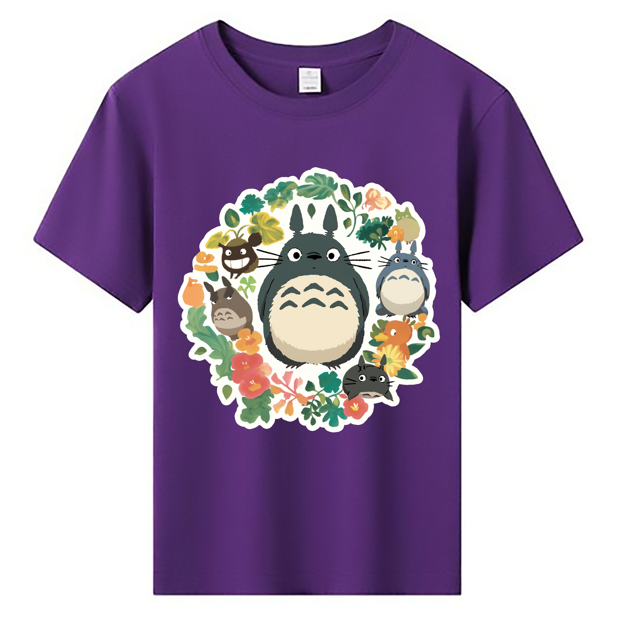 （画像用） となりのトトロ 草壁メイ 草壁サツキ My Neighbor Totoro Satsuki Kusakabe Mei Kusakabe 綿100％キッズTシャツ（フロントプリント）