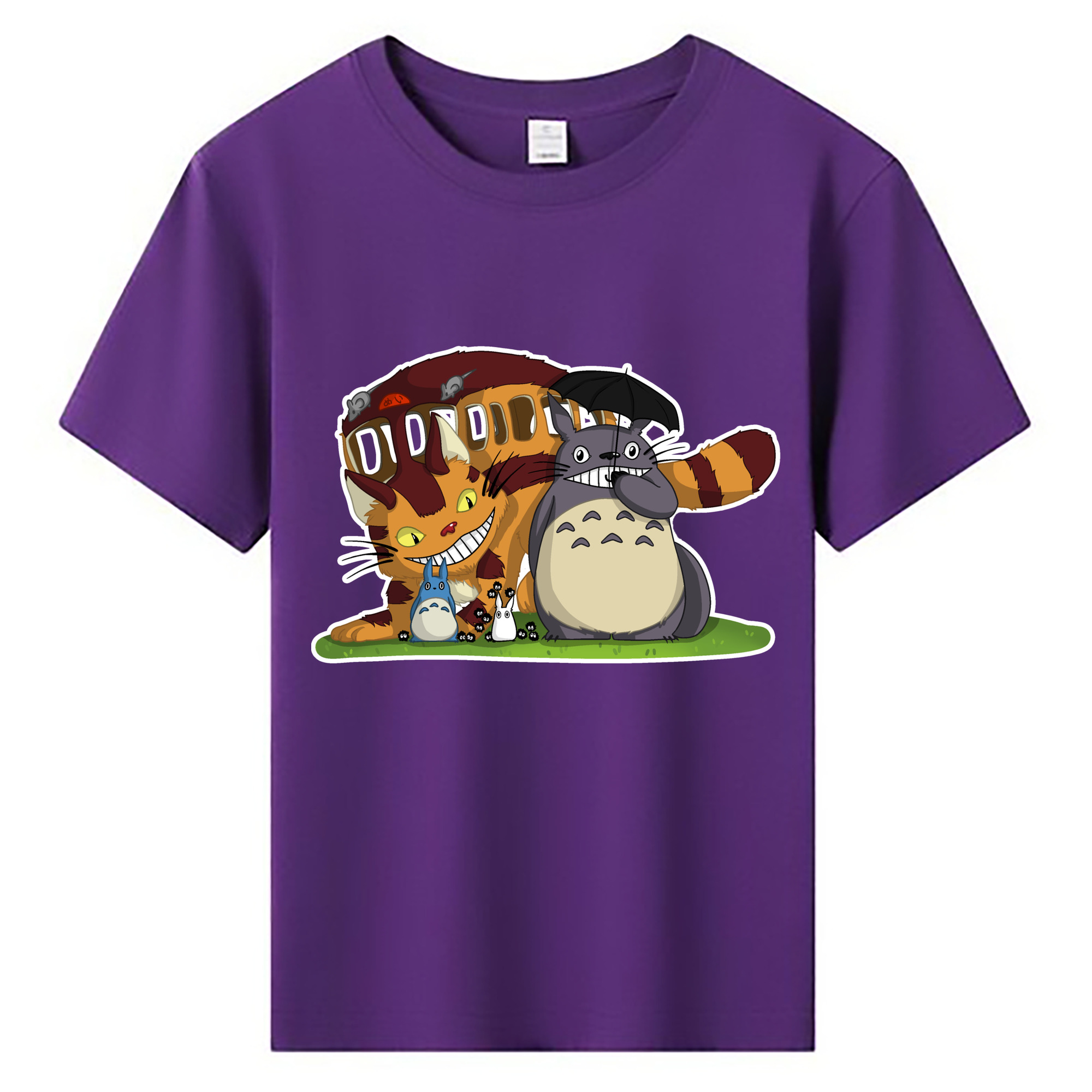 （画像用） となりのトトロ 草壁メイ 草壁サツキ My Neighbor Totoro Satsuki Kusakabe Mei Kusakabe 綿100％キッズTシャツ（フロントプリント）