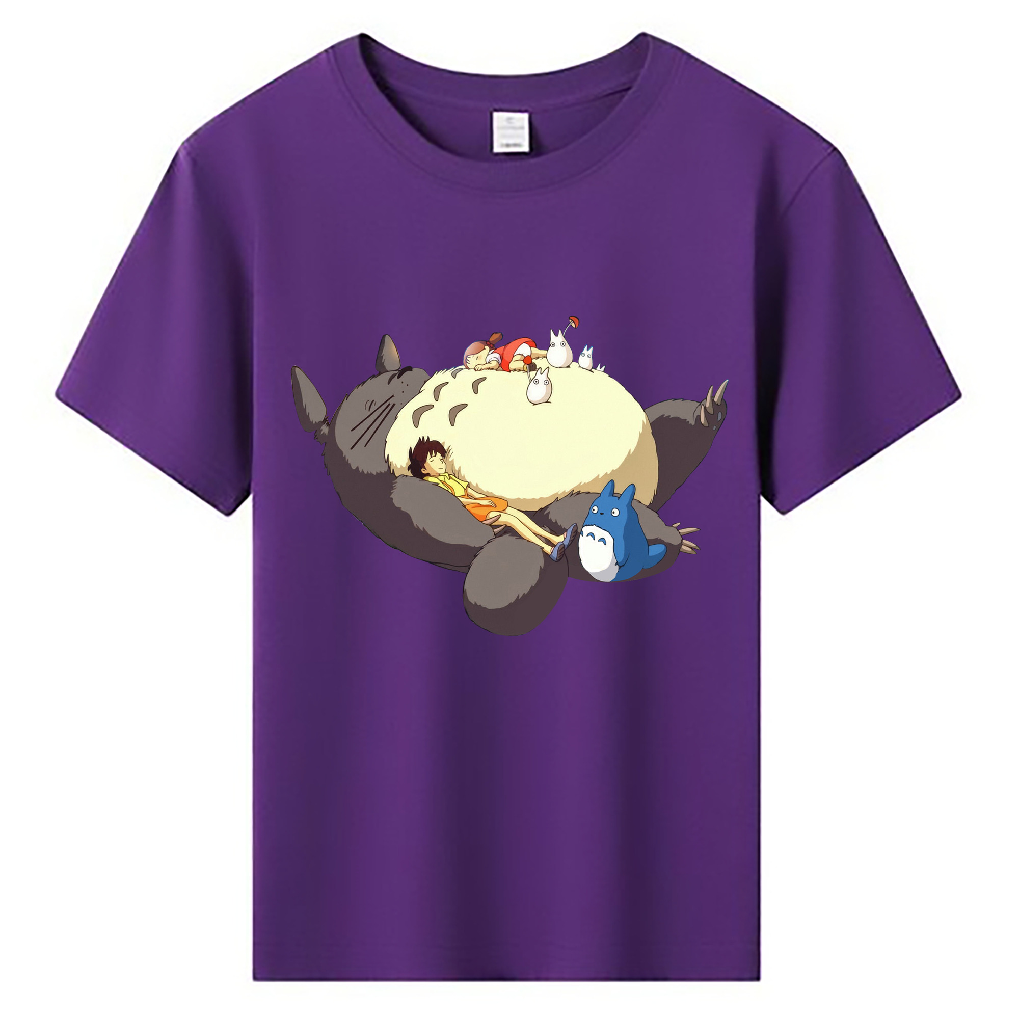 （画像用） となりのトトロ 草壁メイ 草壁サツキ My Neighbor Totoro Satsuki Kusakabe Mei Kusakabe 綿100％キッズTシャツ（フロントプリント）